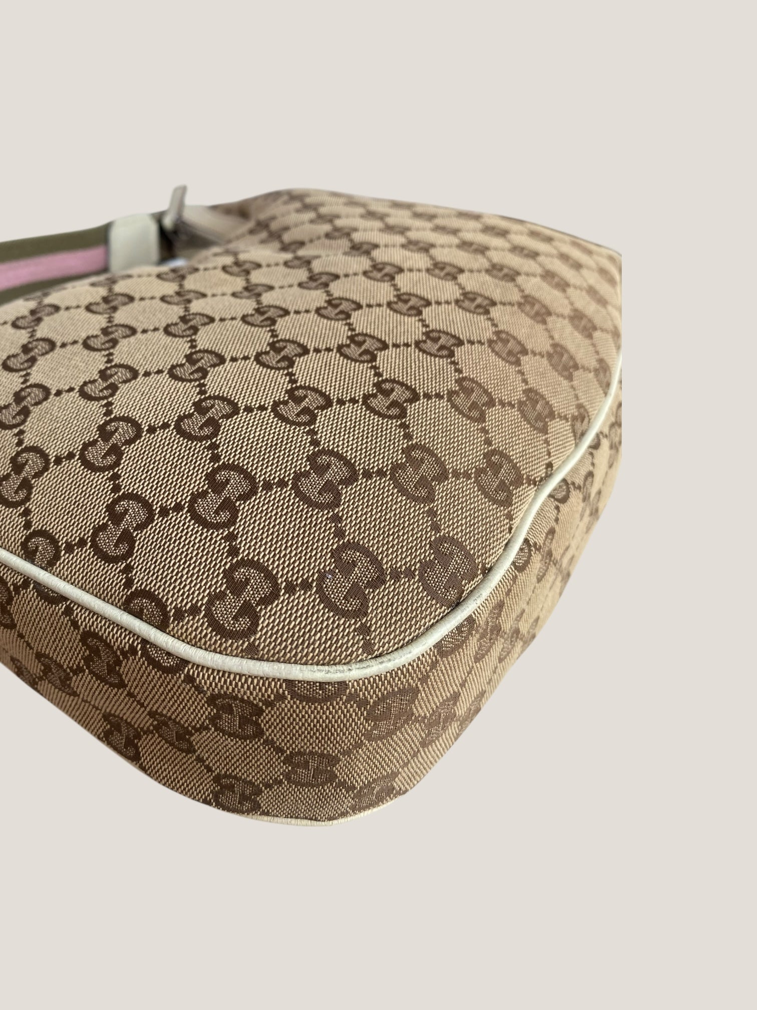 Gucci hobo web rosa e verde