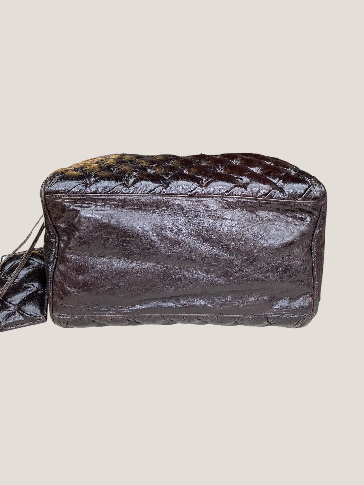 Balenciaga bauletto in pelle marrone