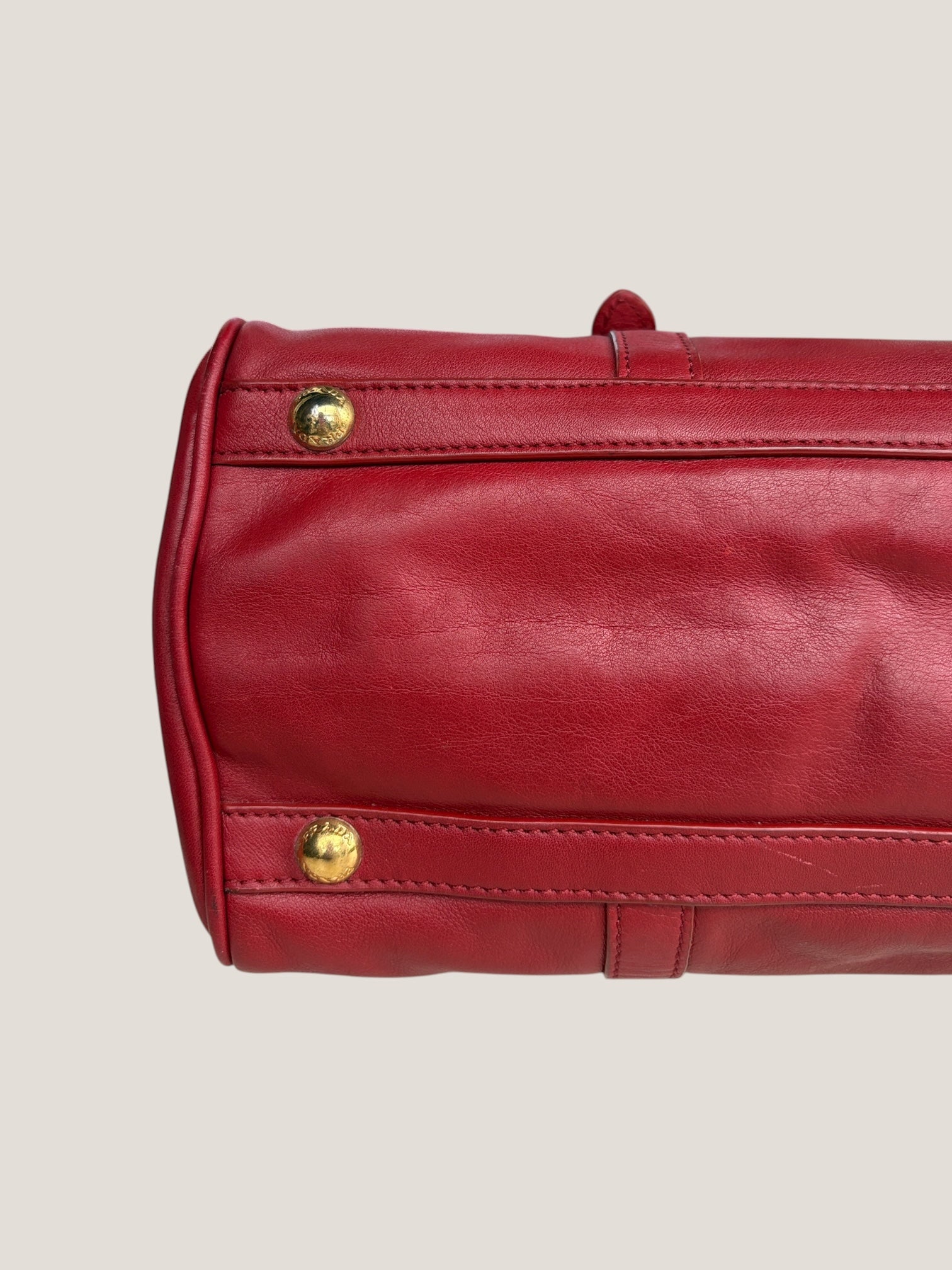 PRADA BOSTON IN PELLE ROSSA