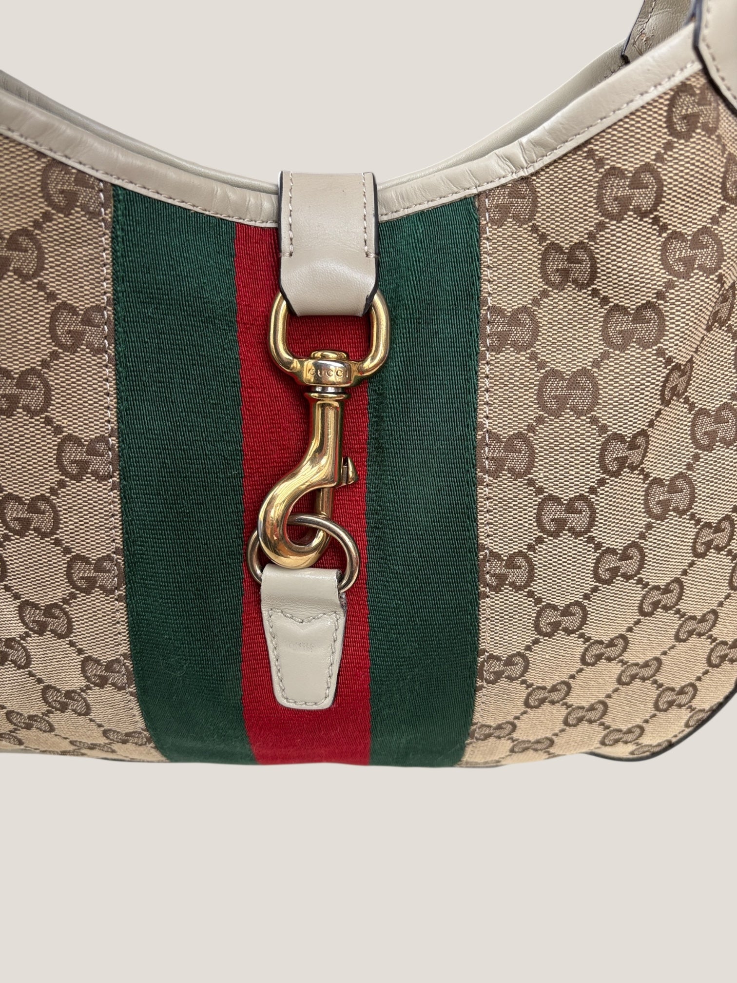 Gucci Jackie GG canvas con banda web
