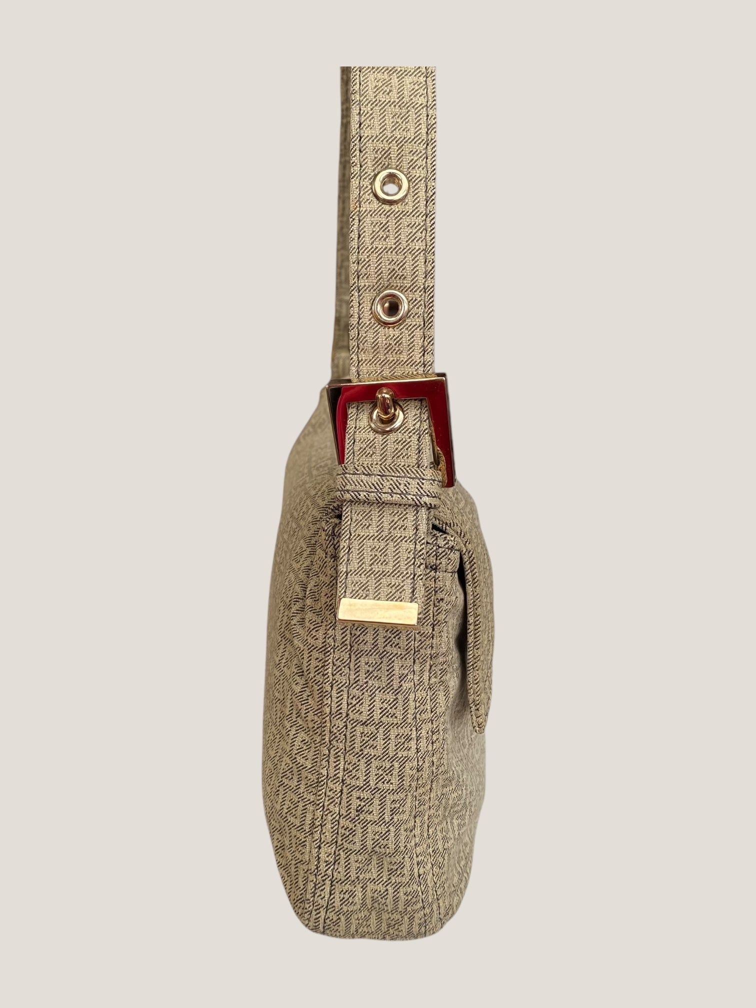 Fendi baguette in tessuto monogram
