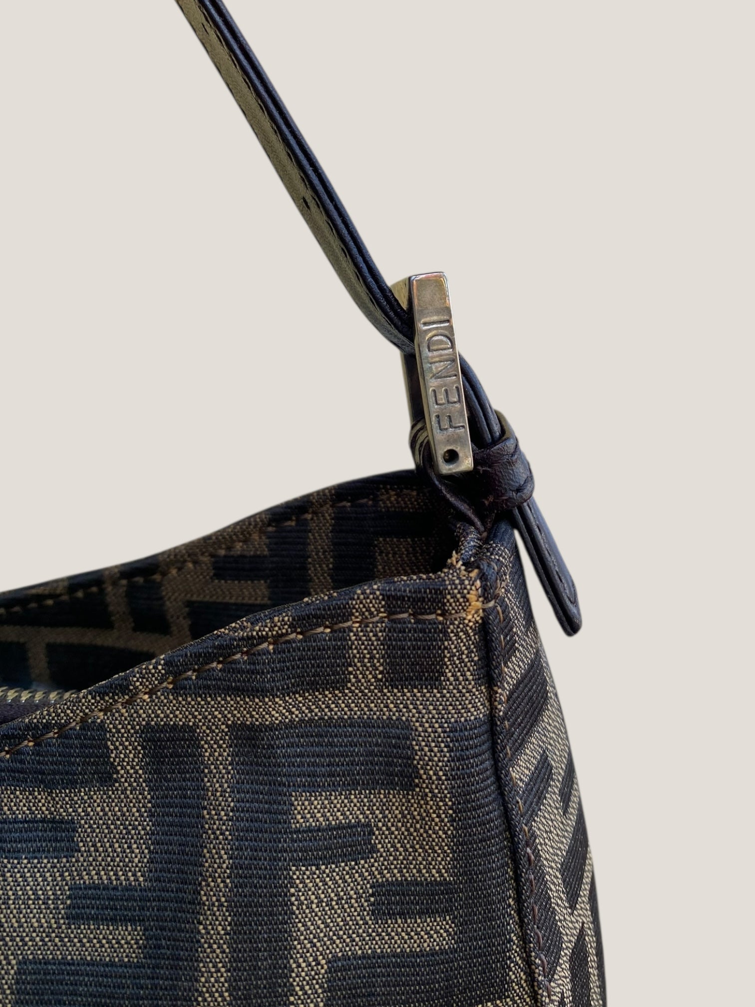 Fendi Baguette in canvas monogram FF