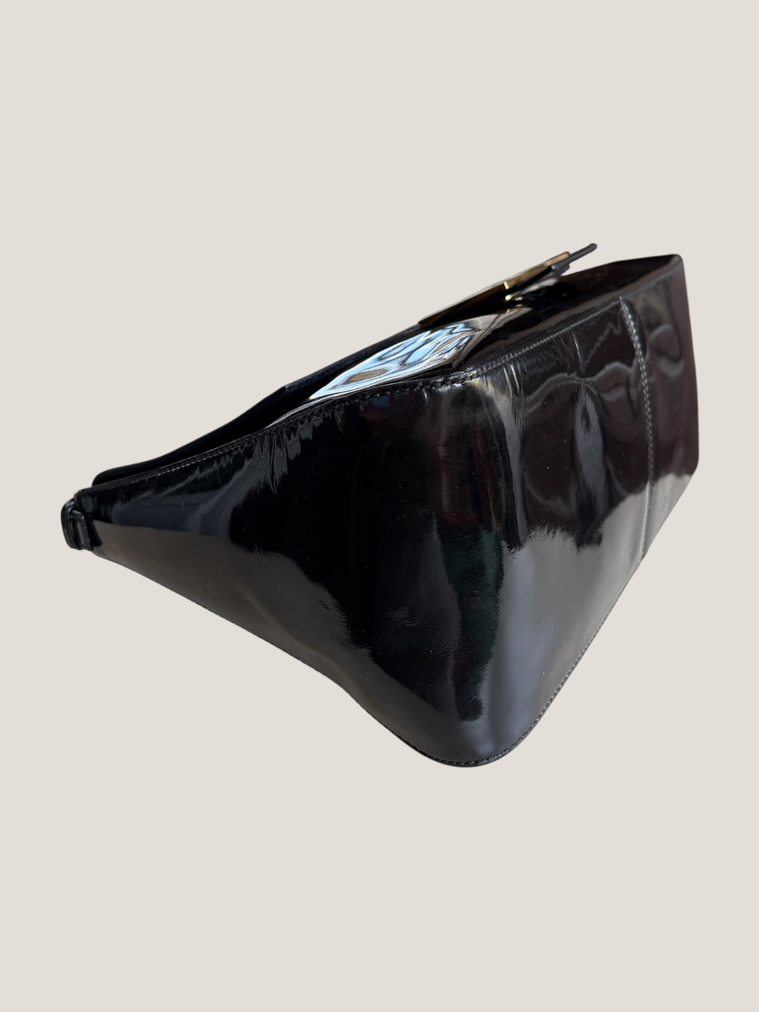 Fendi Mamma Baguette Vernice Nera