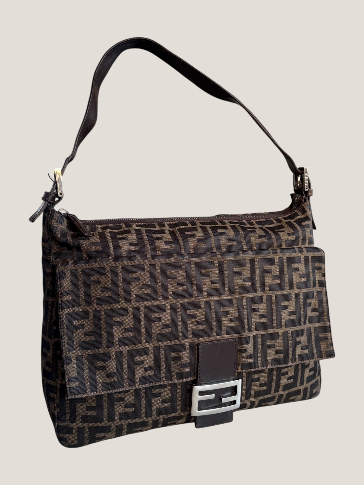 Fendi Mamma Baguette Zucca