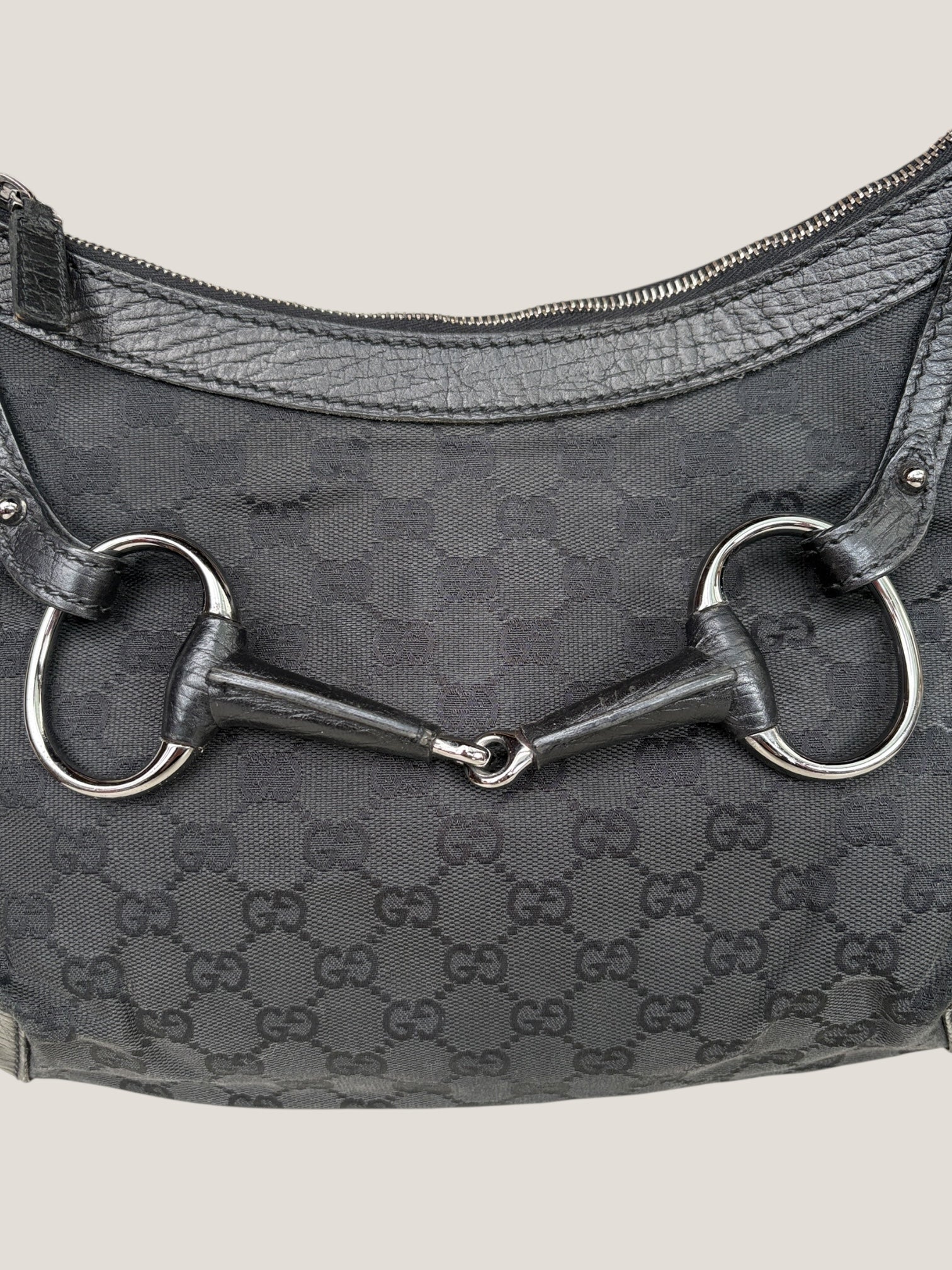 Gucci Horsebit Black Canvas