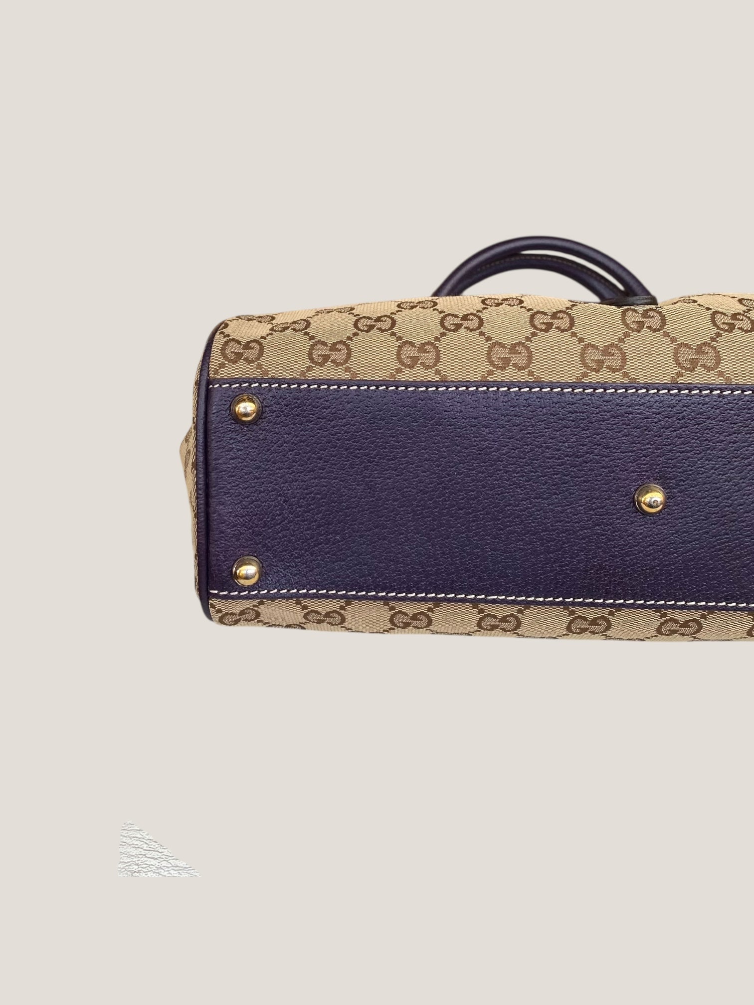 GUCCI Jackie Canvas Beige-Marrone