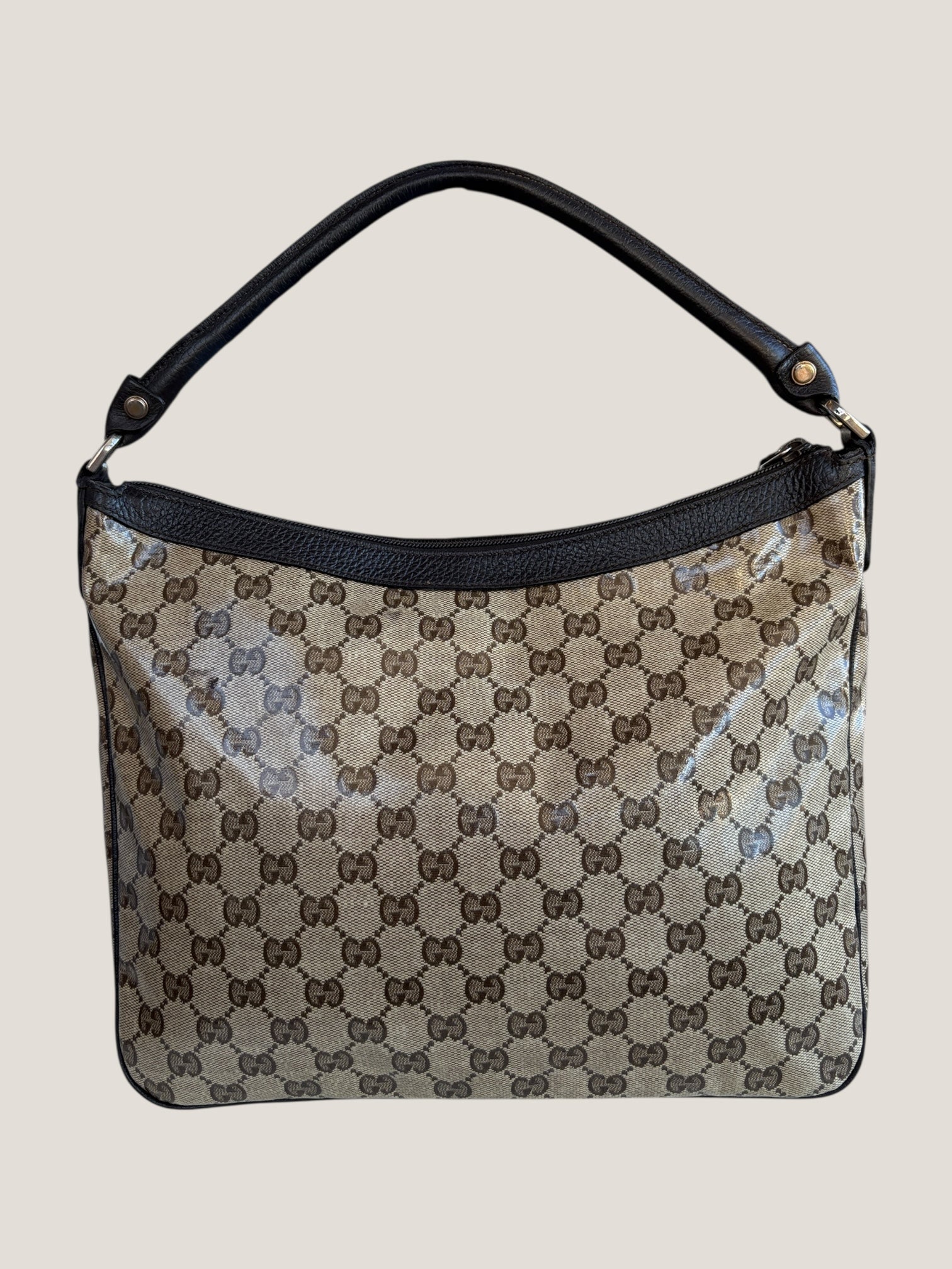 Gucci Hobo GG Crystal con doppia tasca frontale