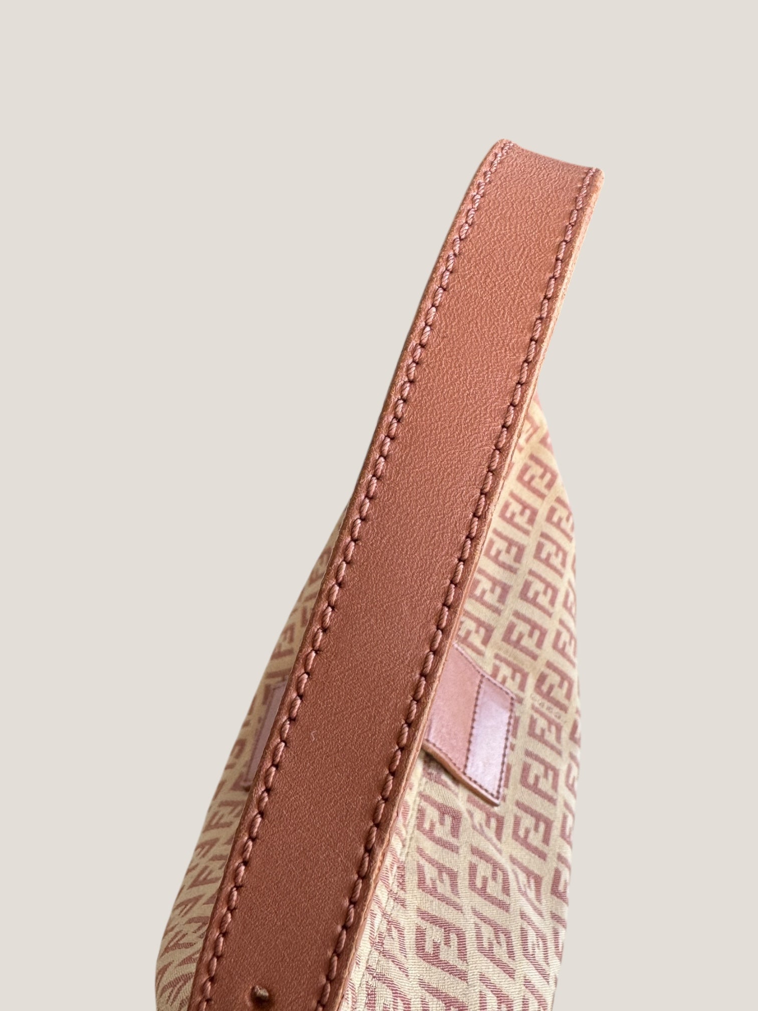 Fendi Baguette Half Moon Monogram Rosa