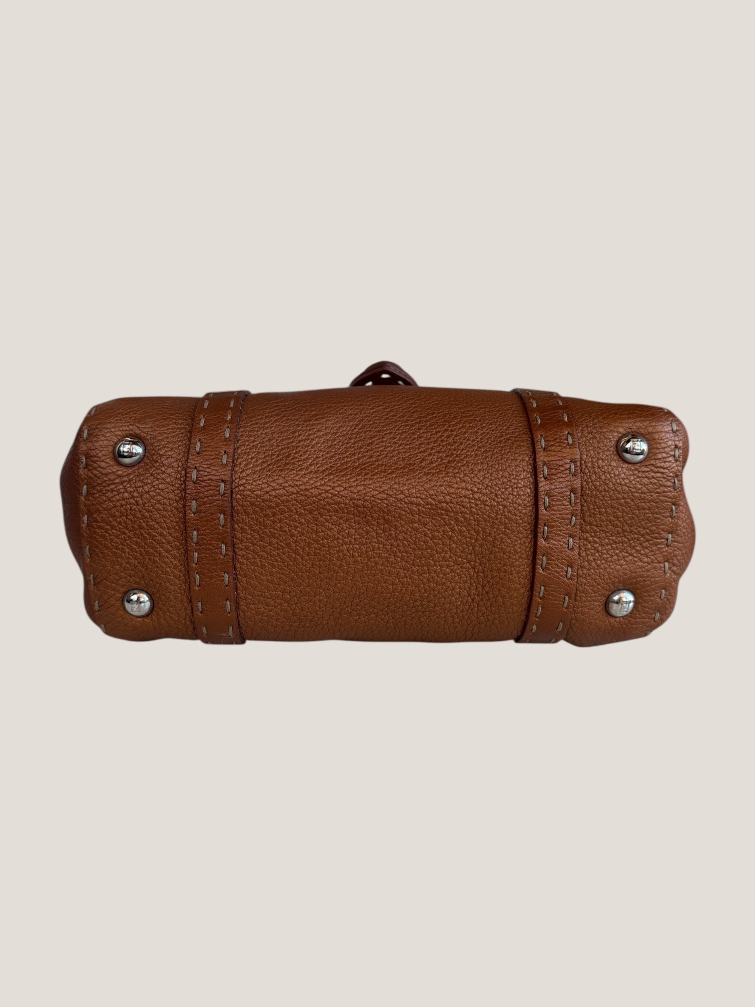 Fendi Selleria Mini color cuoio metallizzato