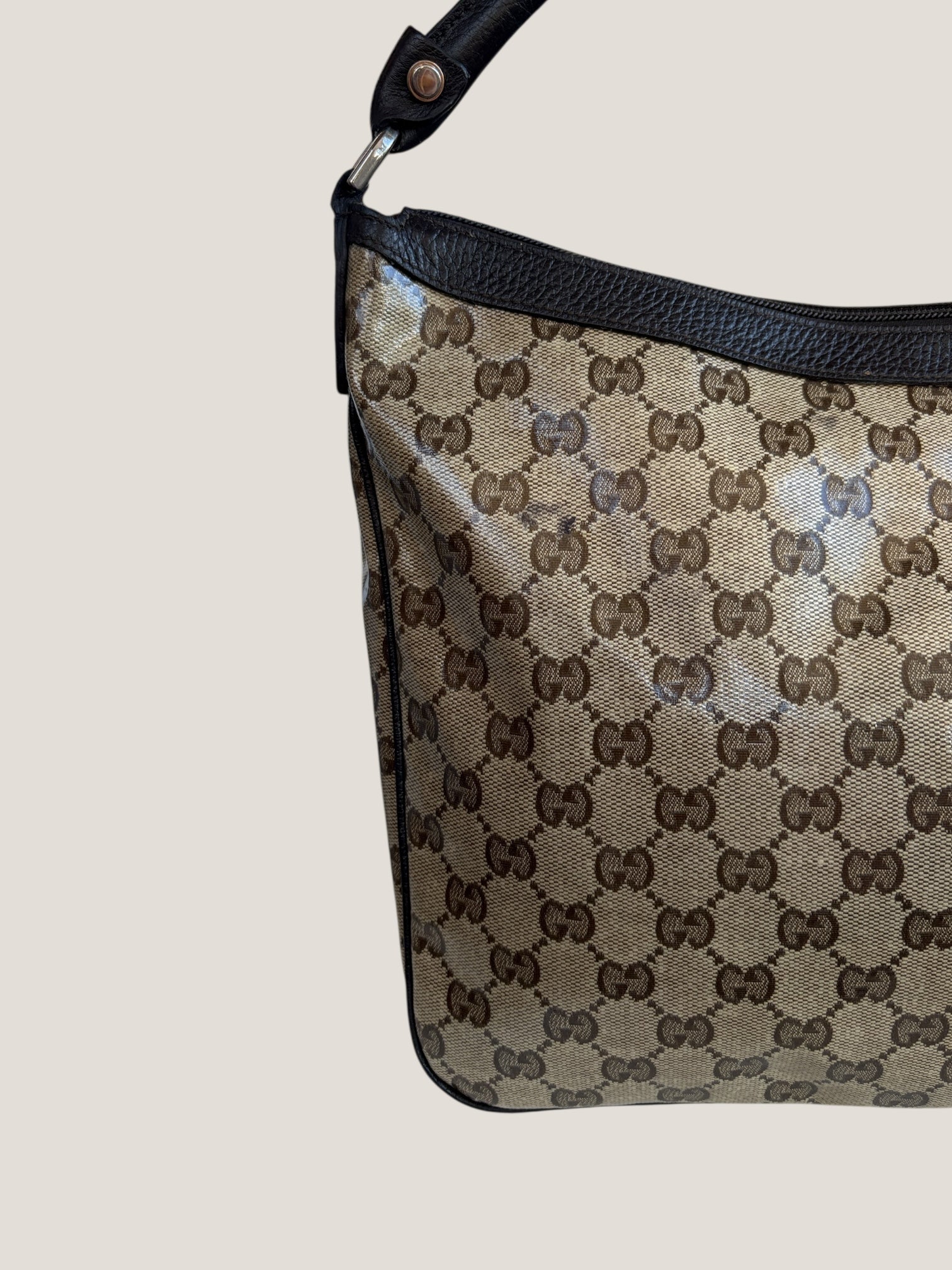 Gucci Hobo GG Crystal con doppia tasca frontale