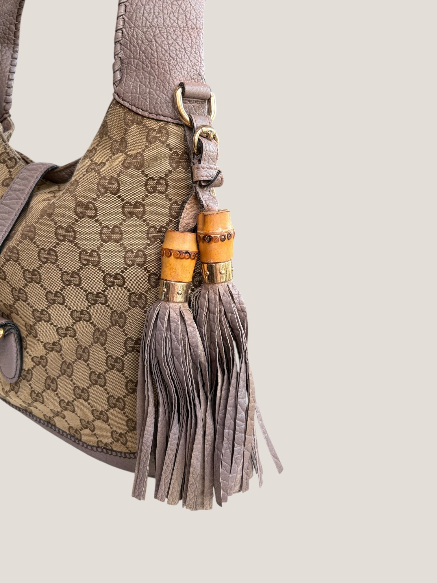 GUCCI Jackie GG Canvas con frange