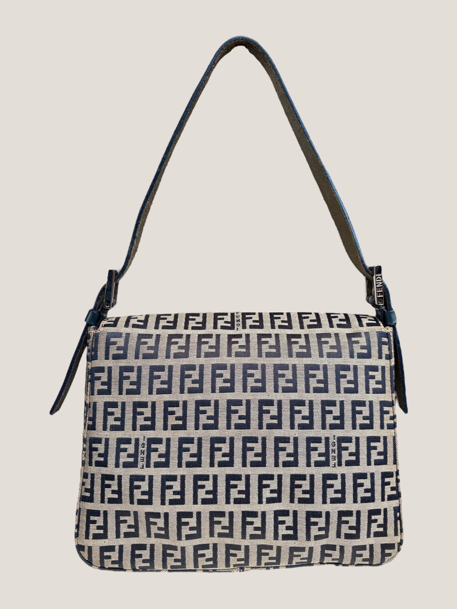 Fendi Baguette Blue Zucchino