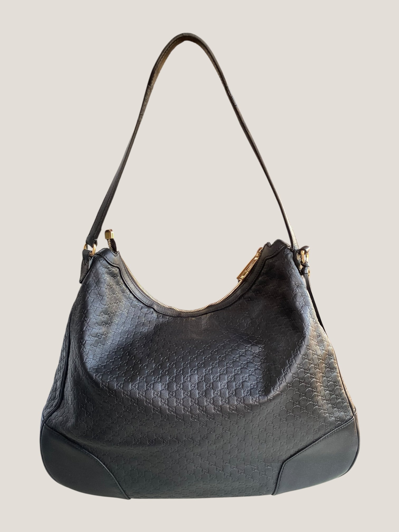 Gucci Hobo in pelle Guccissima nera