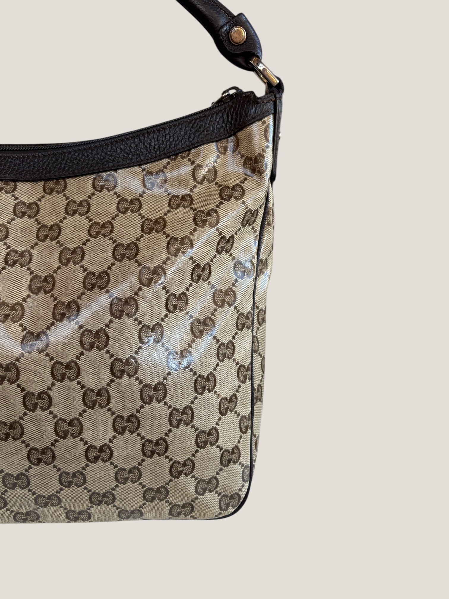 Gucci Hobo GG Crystal con doppia tasca frontale