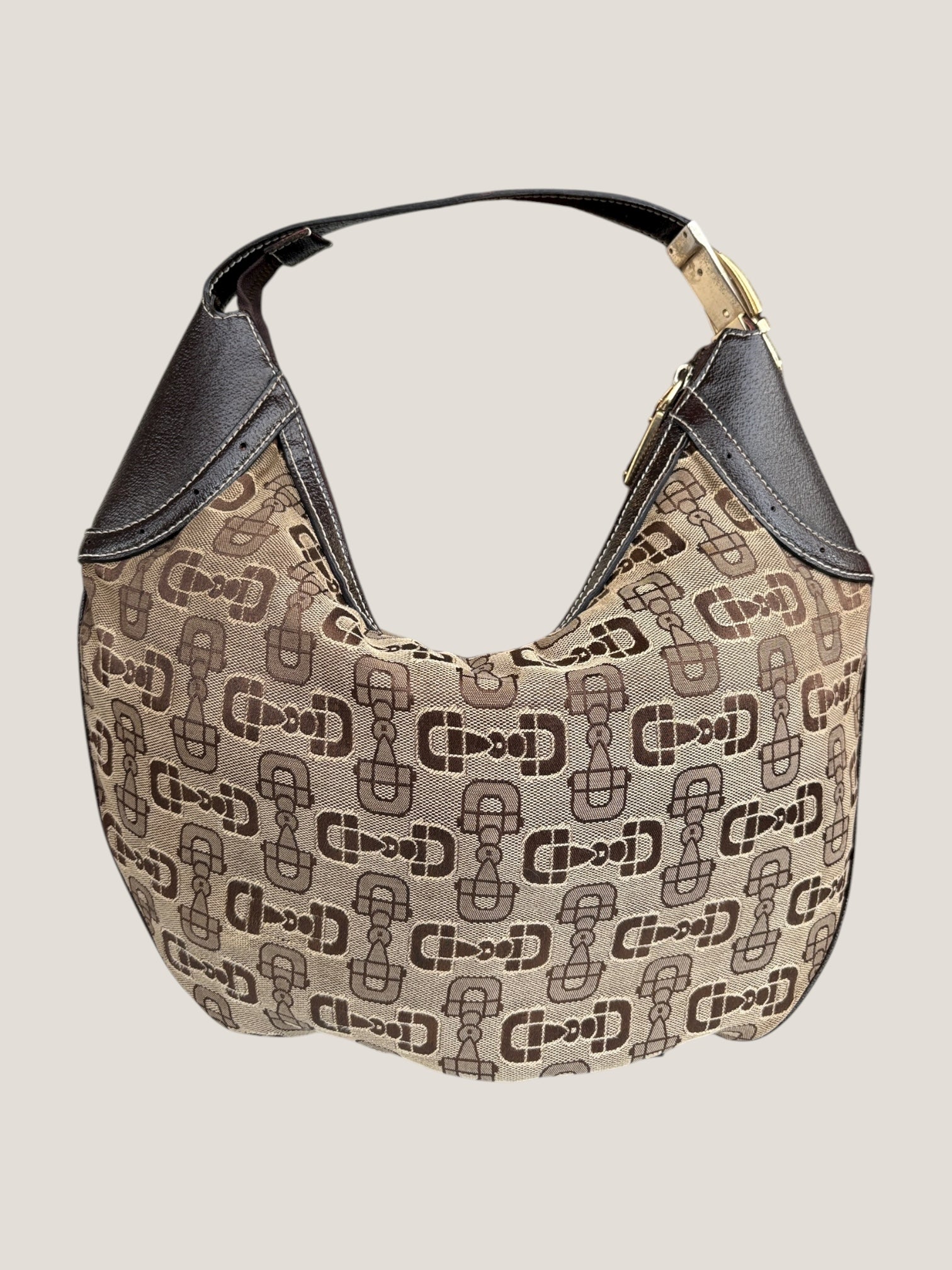 Gucci Hobo Horsebit Canvas