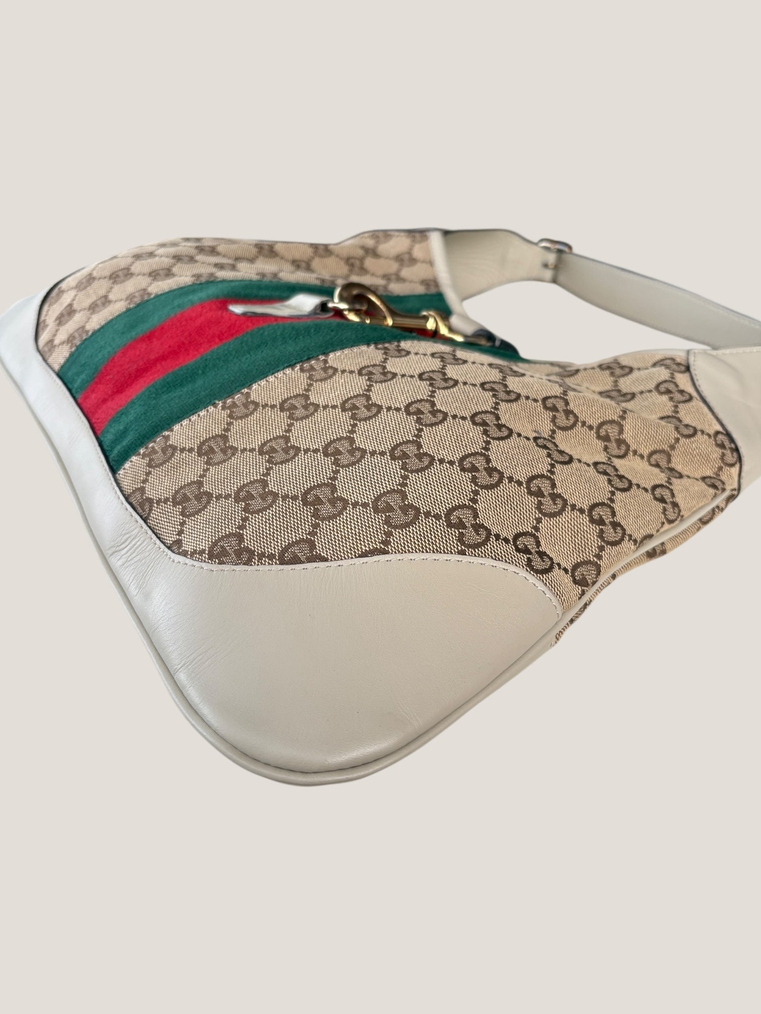 Gucci Jackie GG canvas con banda web