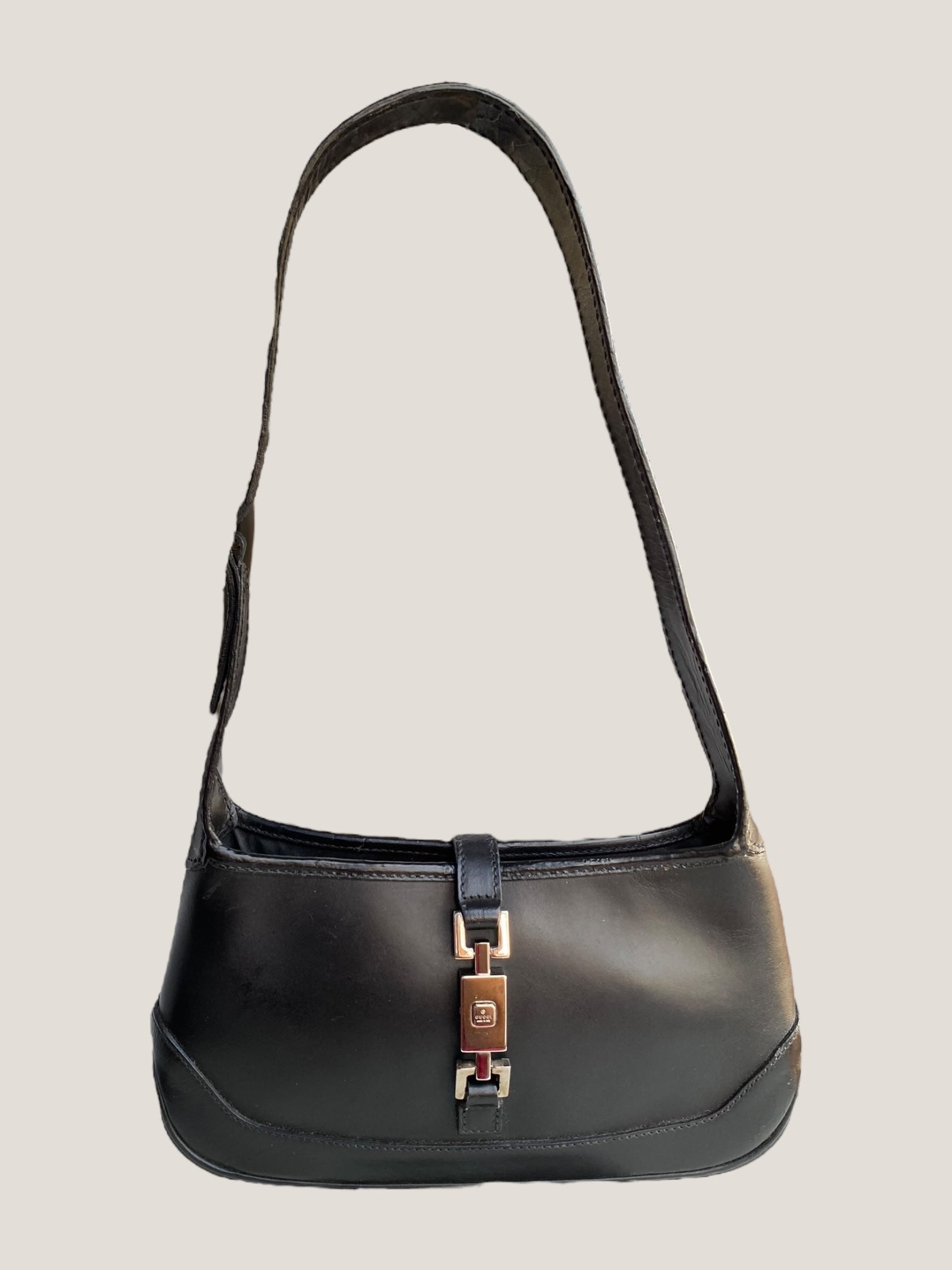 GUCCI Jackie in pelle nera