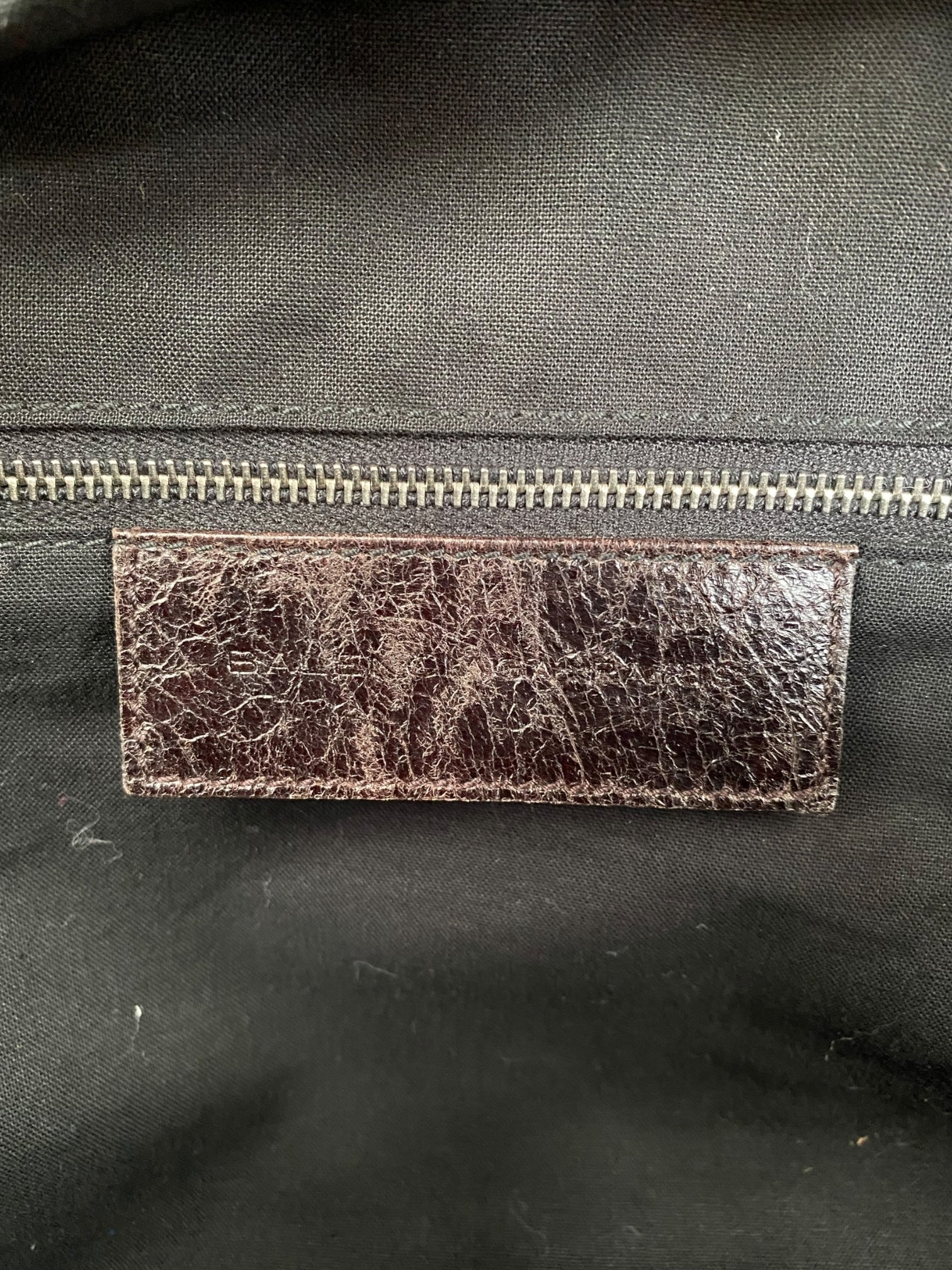 Balenciaga bauletto in pelle marrone