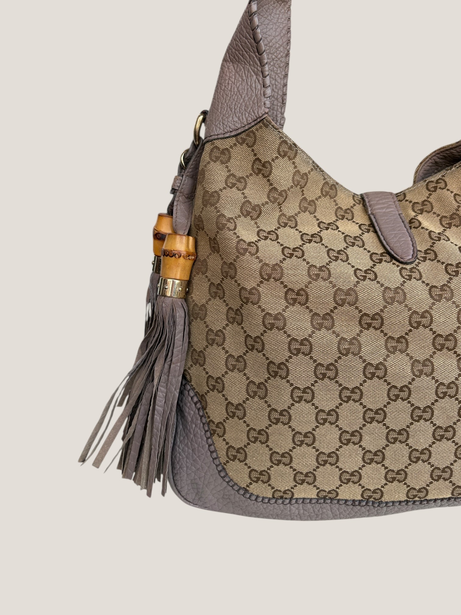 GUCCI Jackie GG Canvas con frange