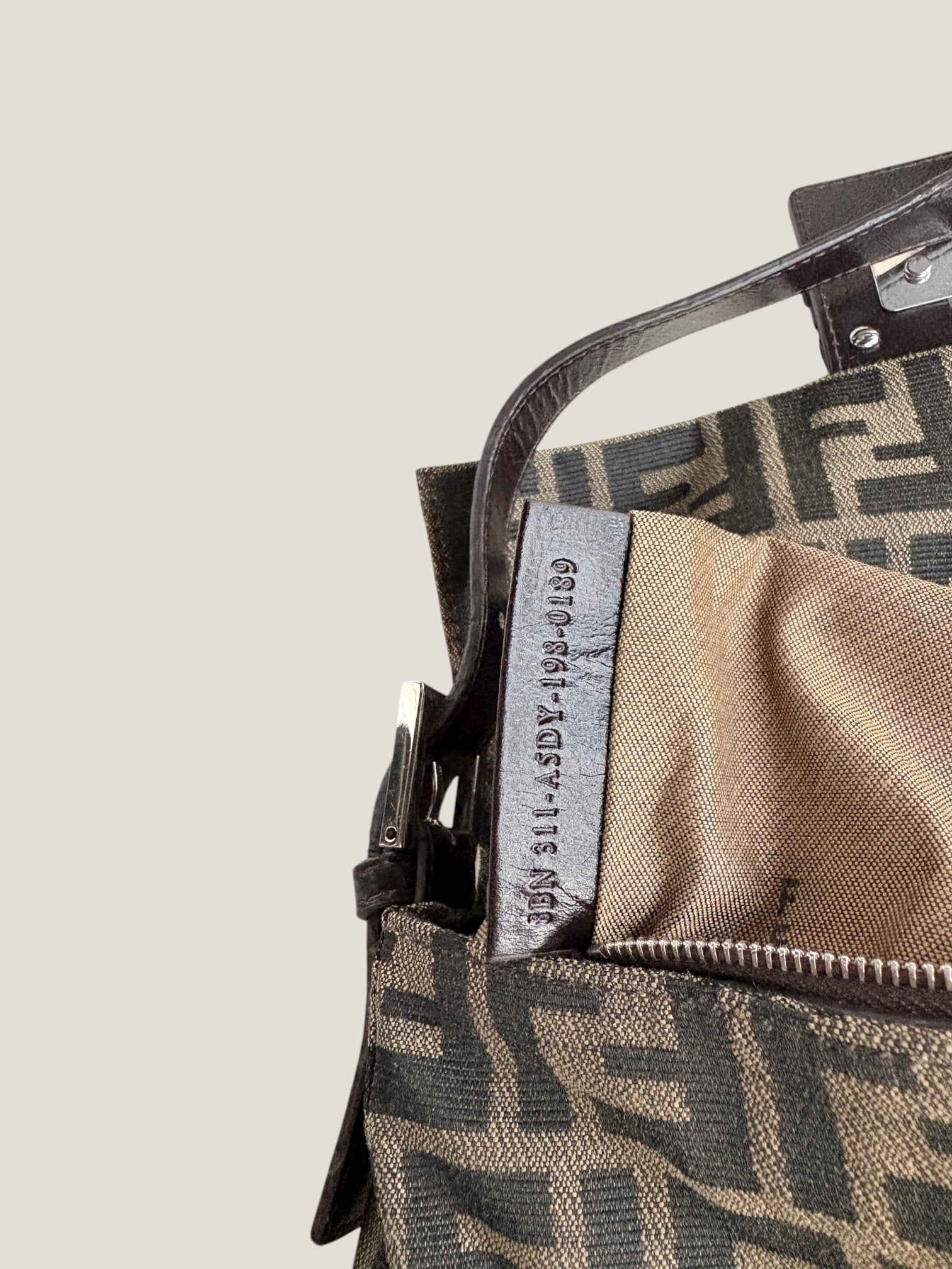 Fendi Baguette Monogram Zucca Marrone