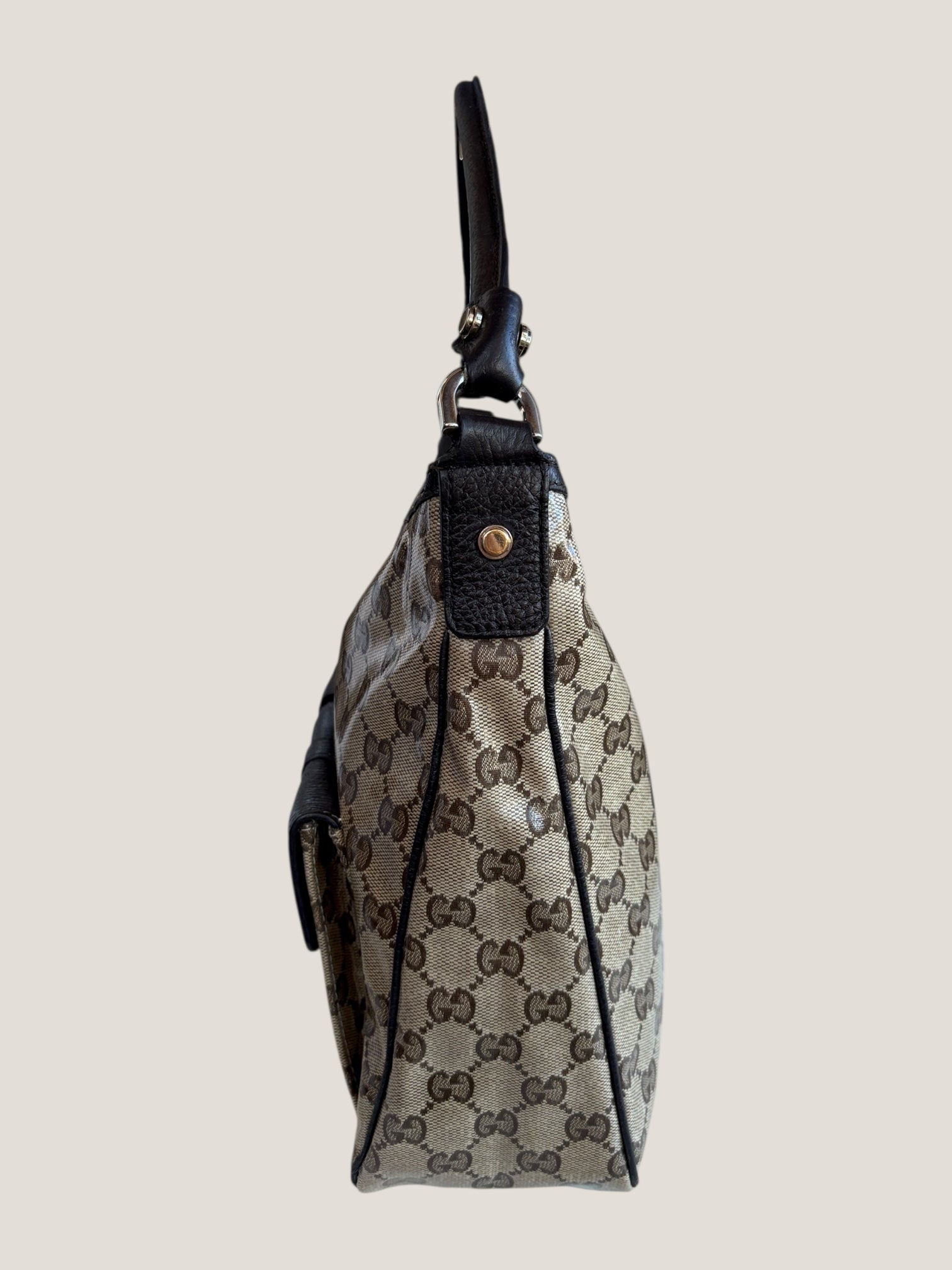 Gucci Hobo GG Crystal con doppia tasca frontale