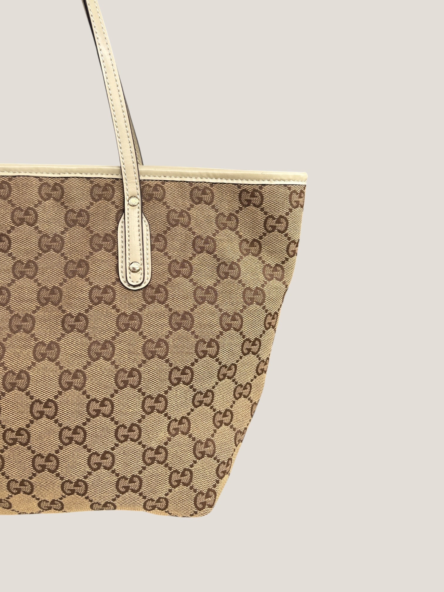 GUCCI GG CANVAS TOTE “DOG PATCH”