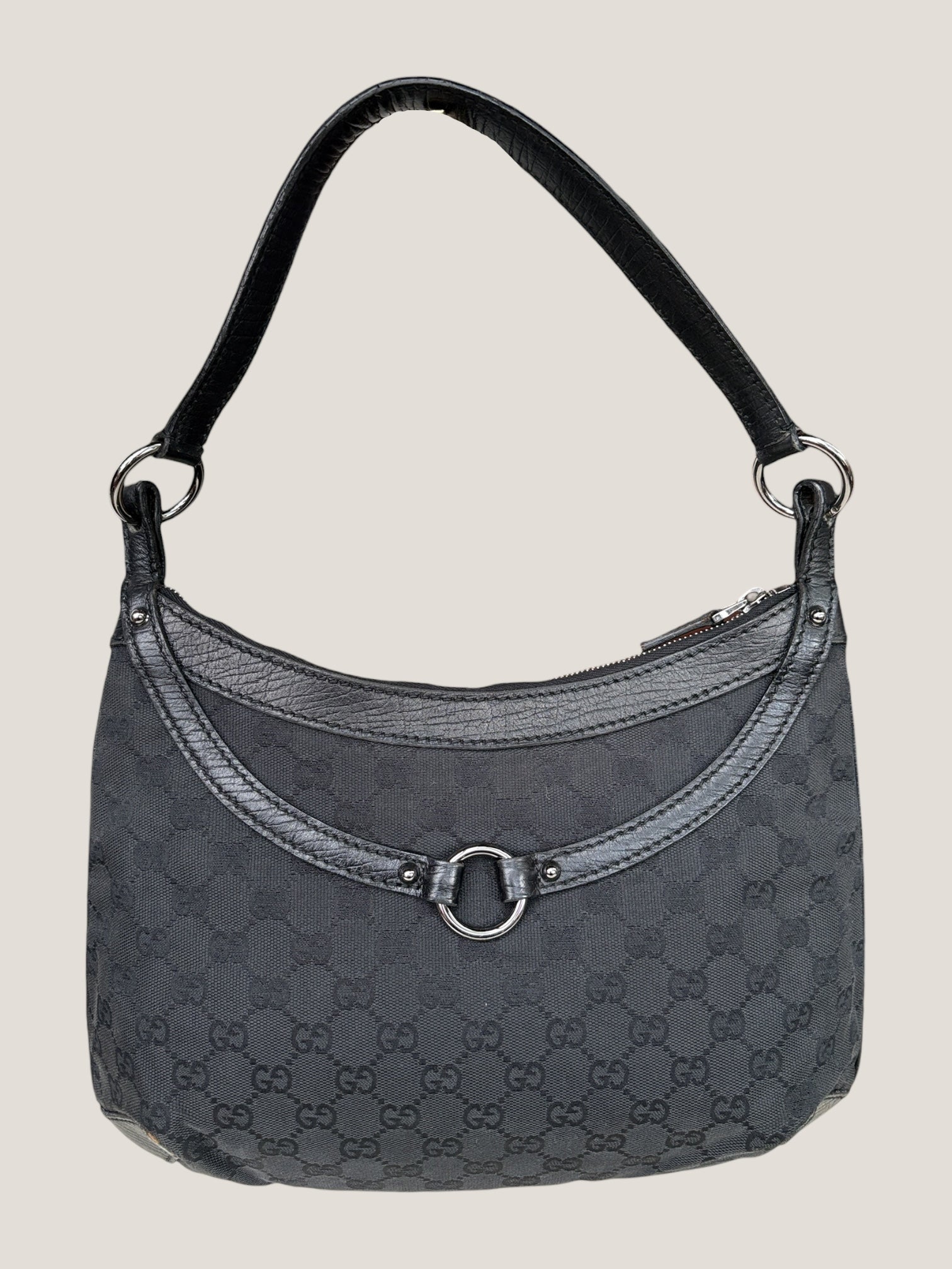 Gucci Horsebit Black Canvas