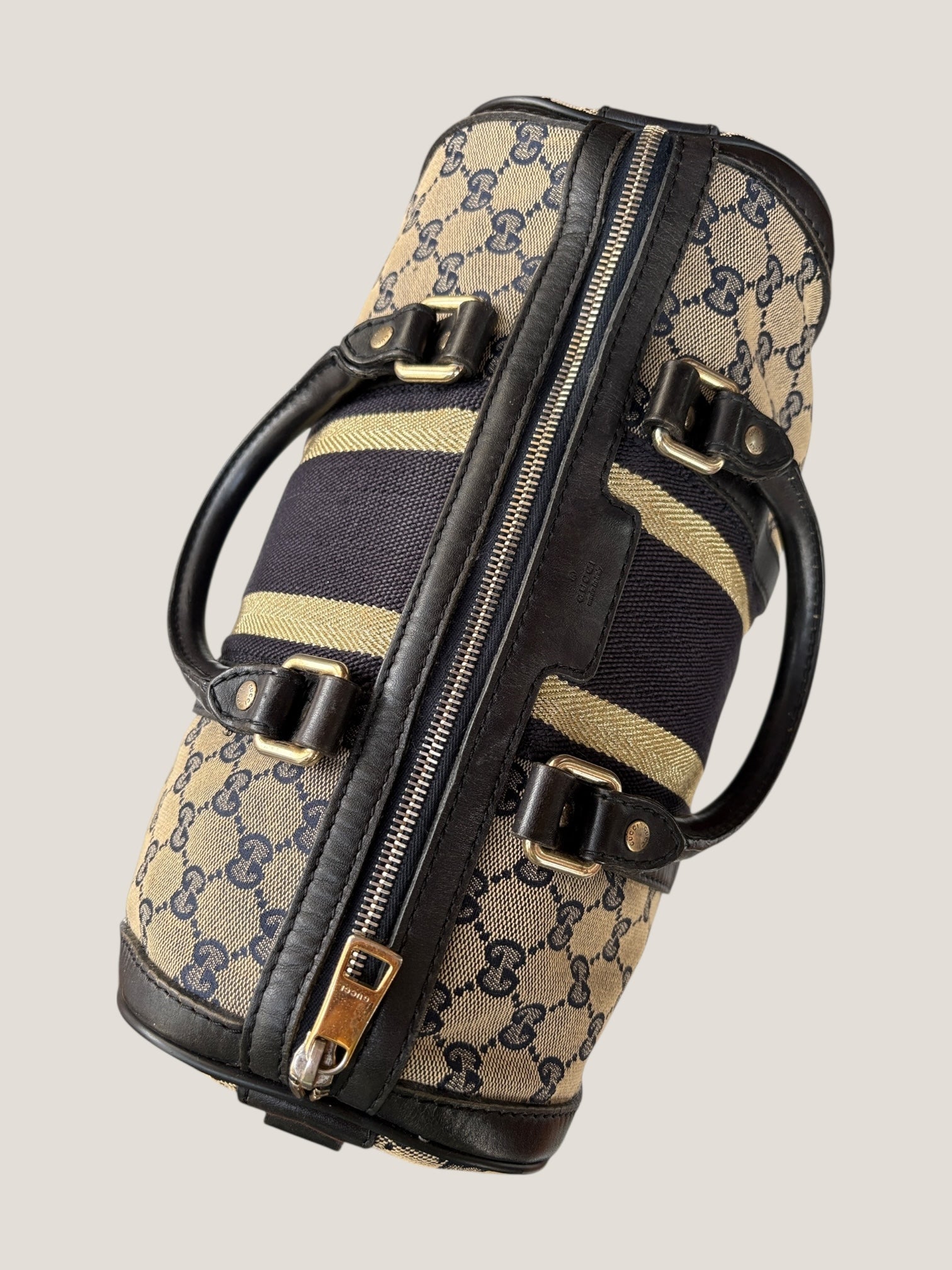 Gucci Boston GG Canvas con Web