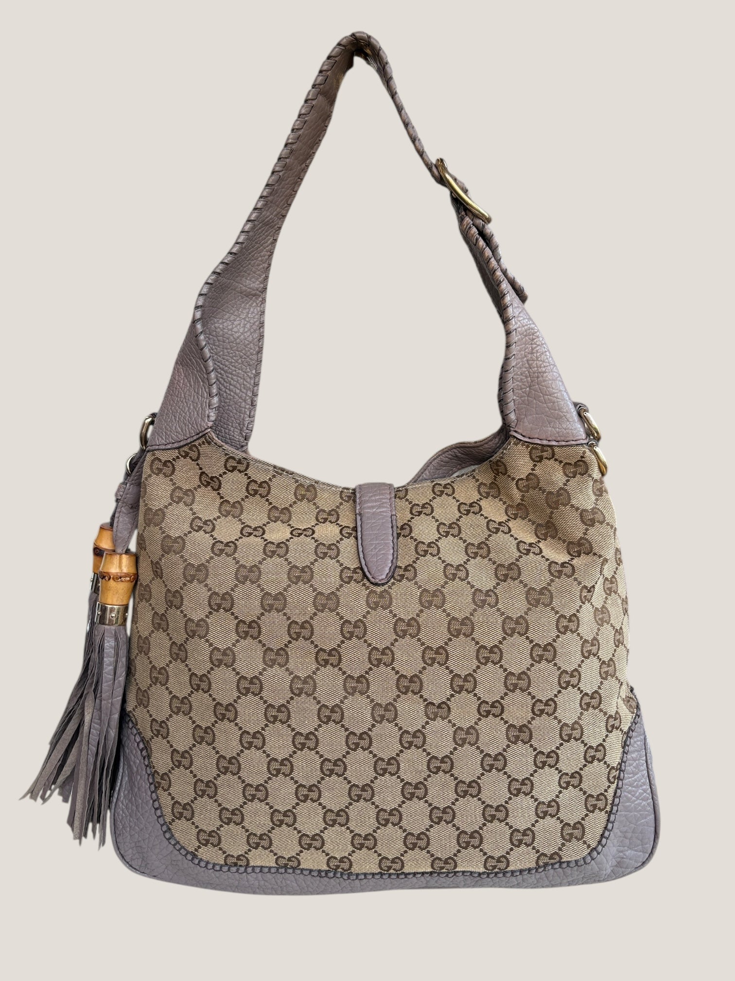 GUCCI Jackie GG Canvas con frange