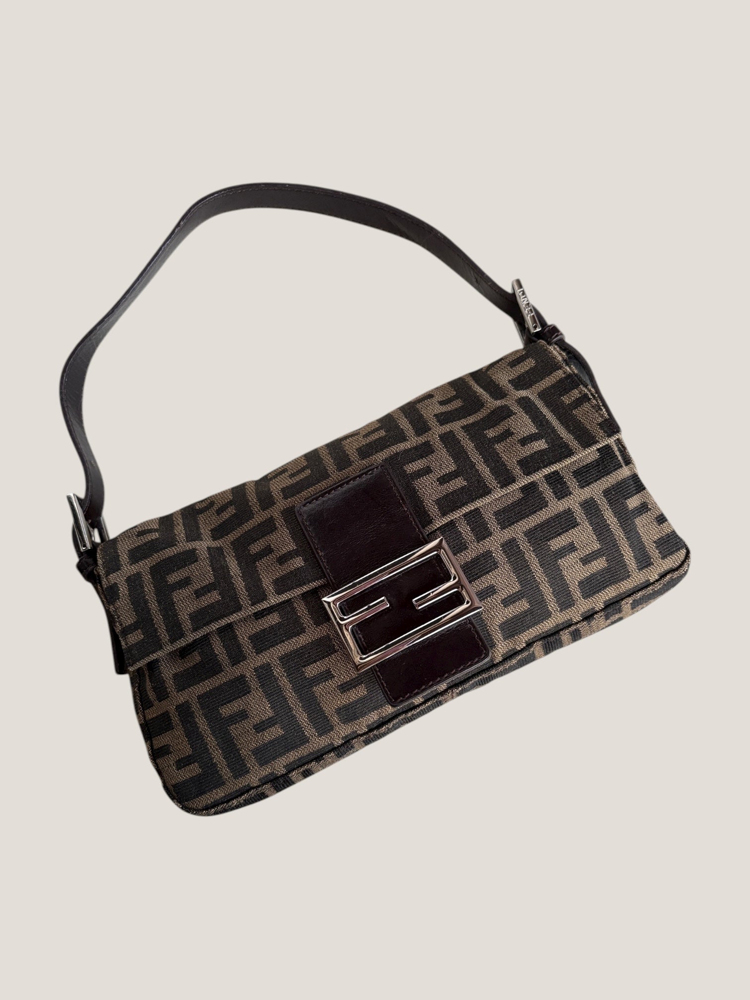 Fendi Baguette Monogram Zucca Marrone