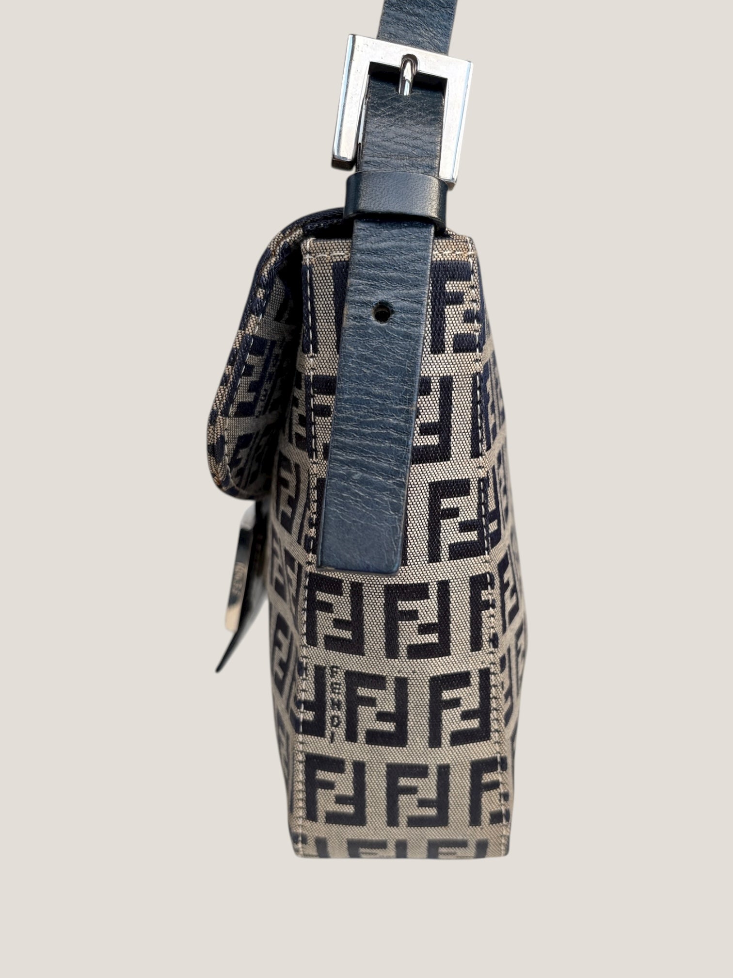 Fendi Baguette Blue Zucchino