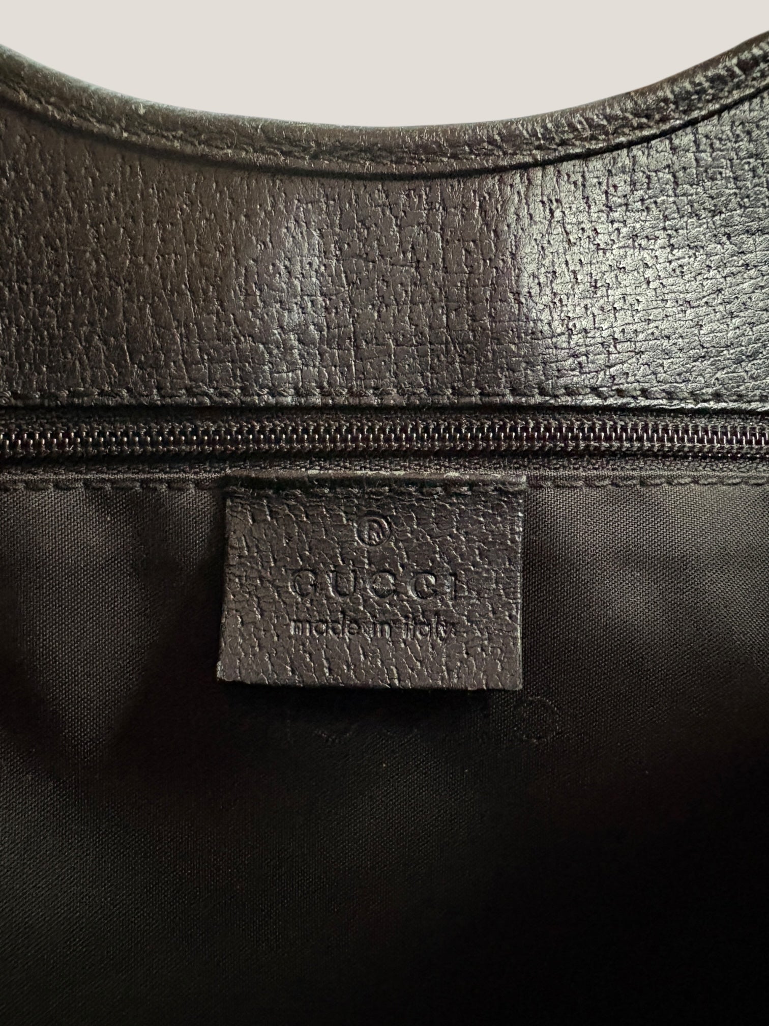 Gucci Jackie in pelle nera