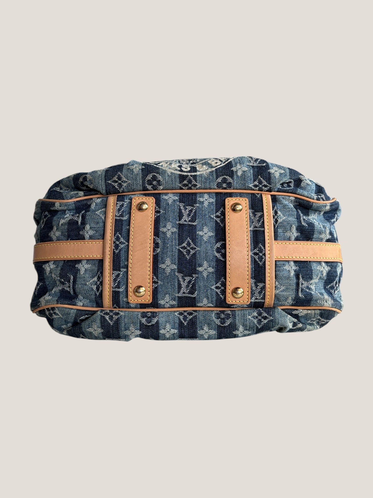 Louis Vuitton Denim Porte Épaule Raye MM