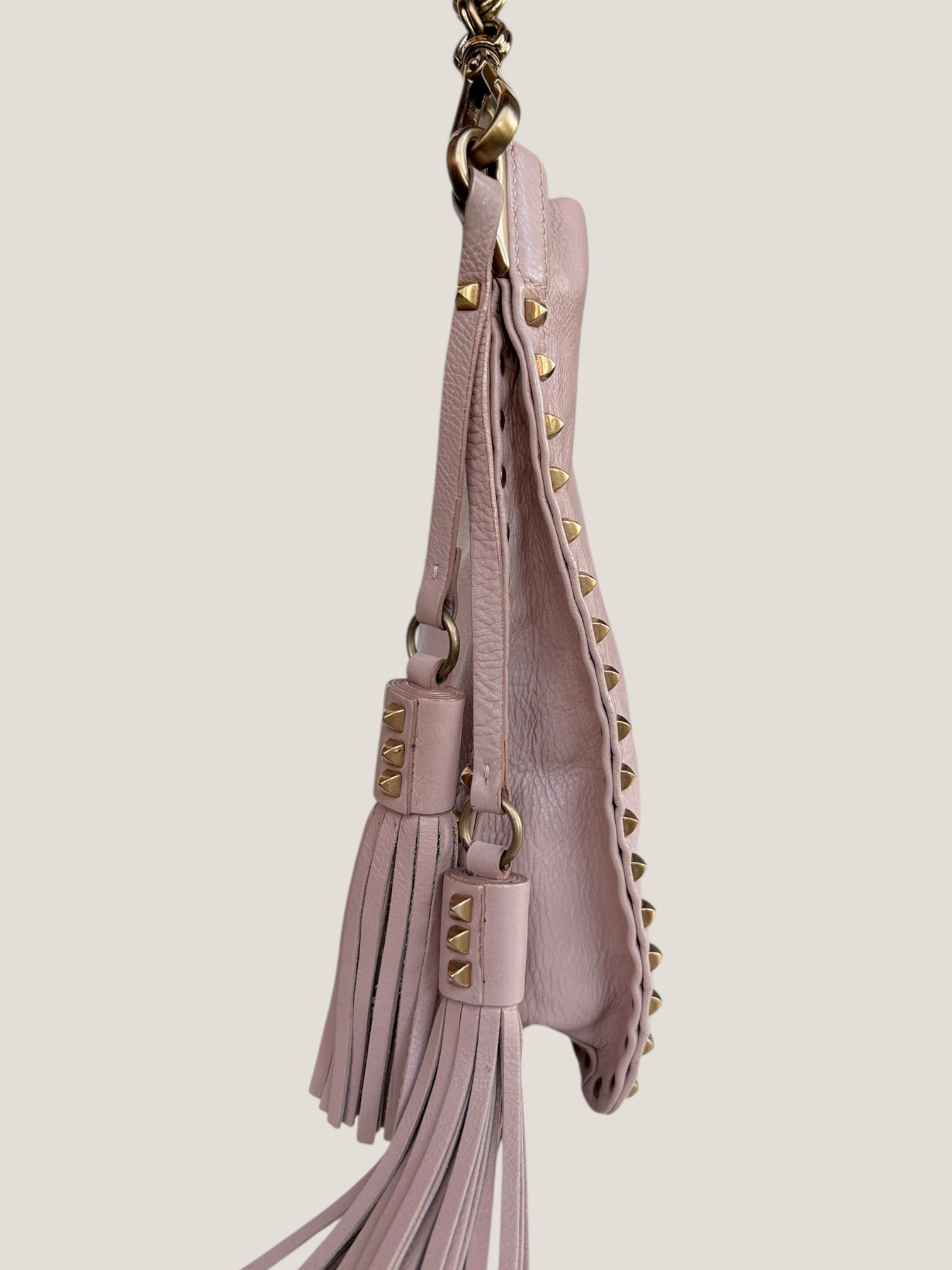 PRADA Studded Hobo Bag