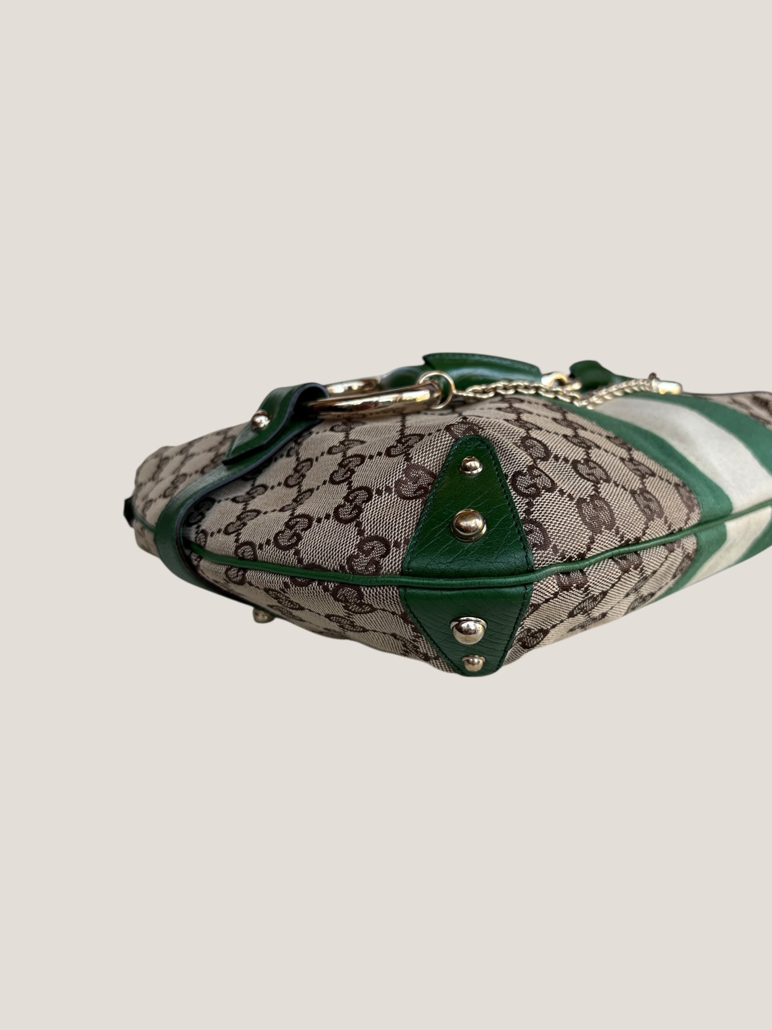 Gucci Horsebit Hobo GG Canvas Verde