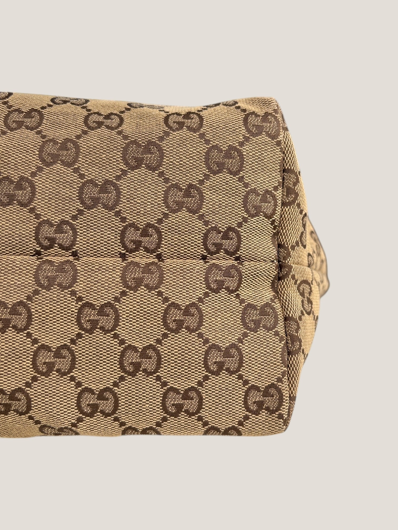 GUCCI GG CANVAS TOTE “DOG PATCH”