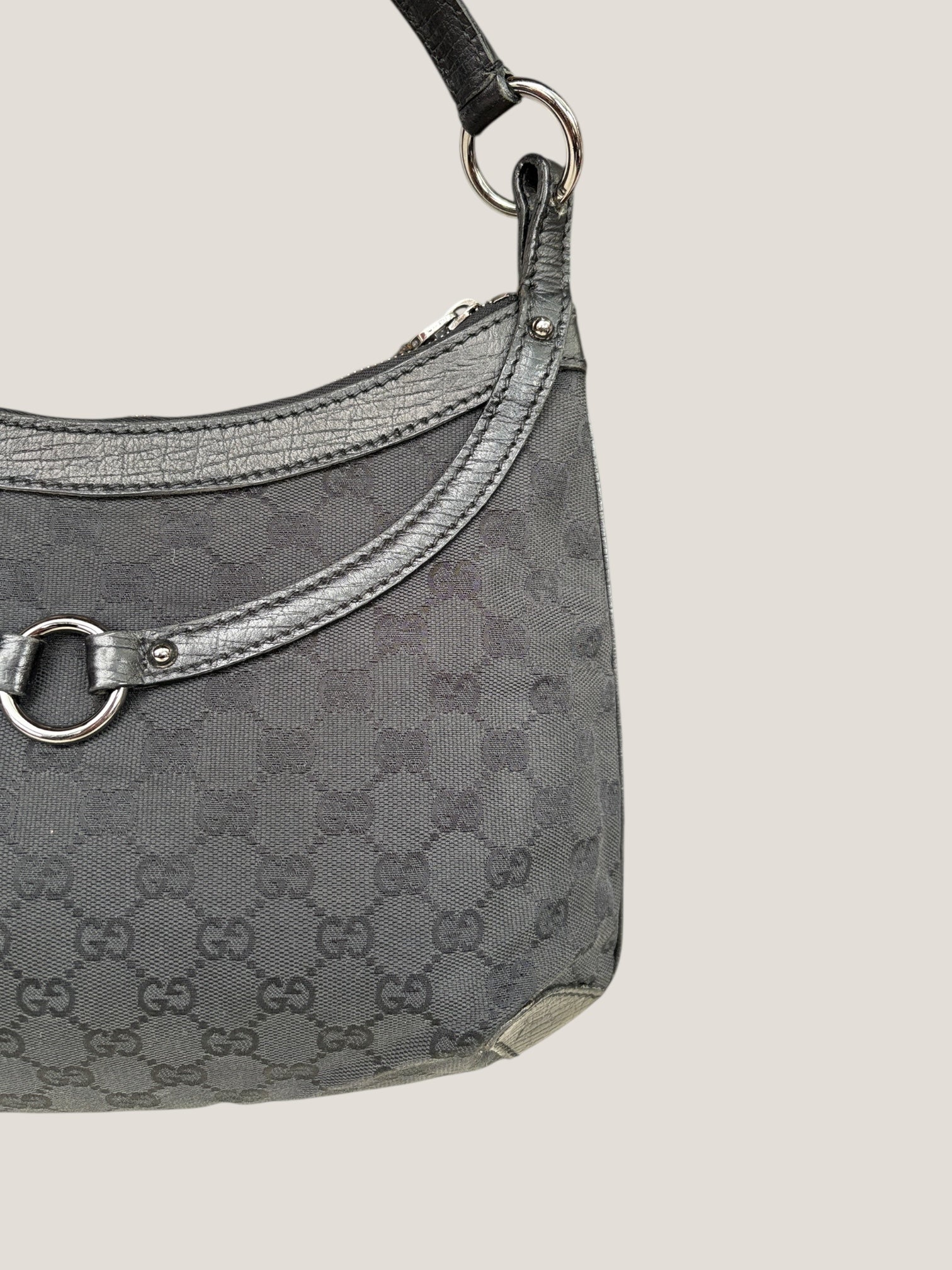 Gucci Horsebit Black Canvas