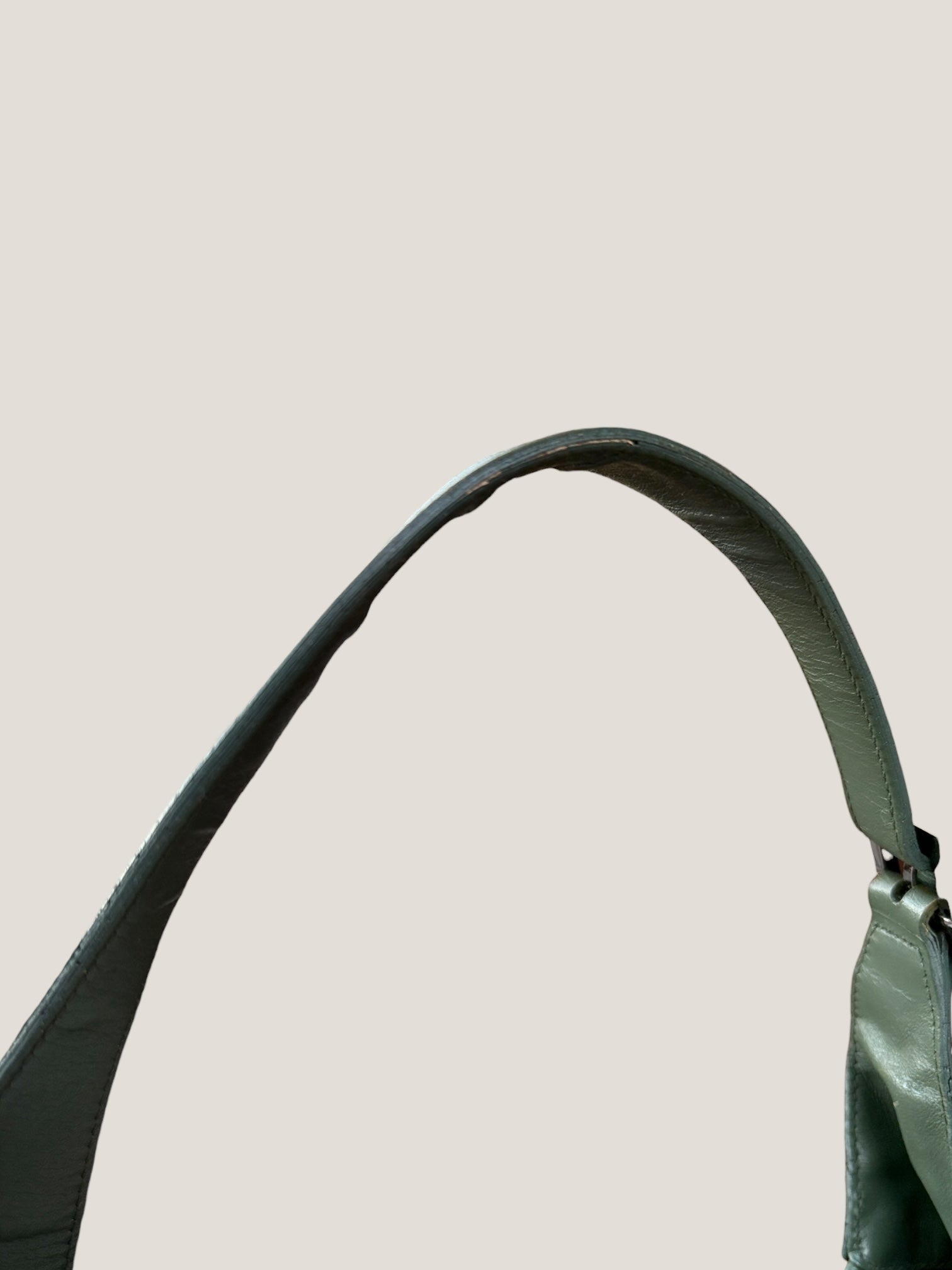 Gucci Jackie GG canvas con profili in pelle verde