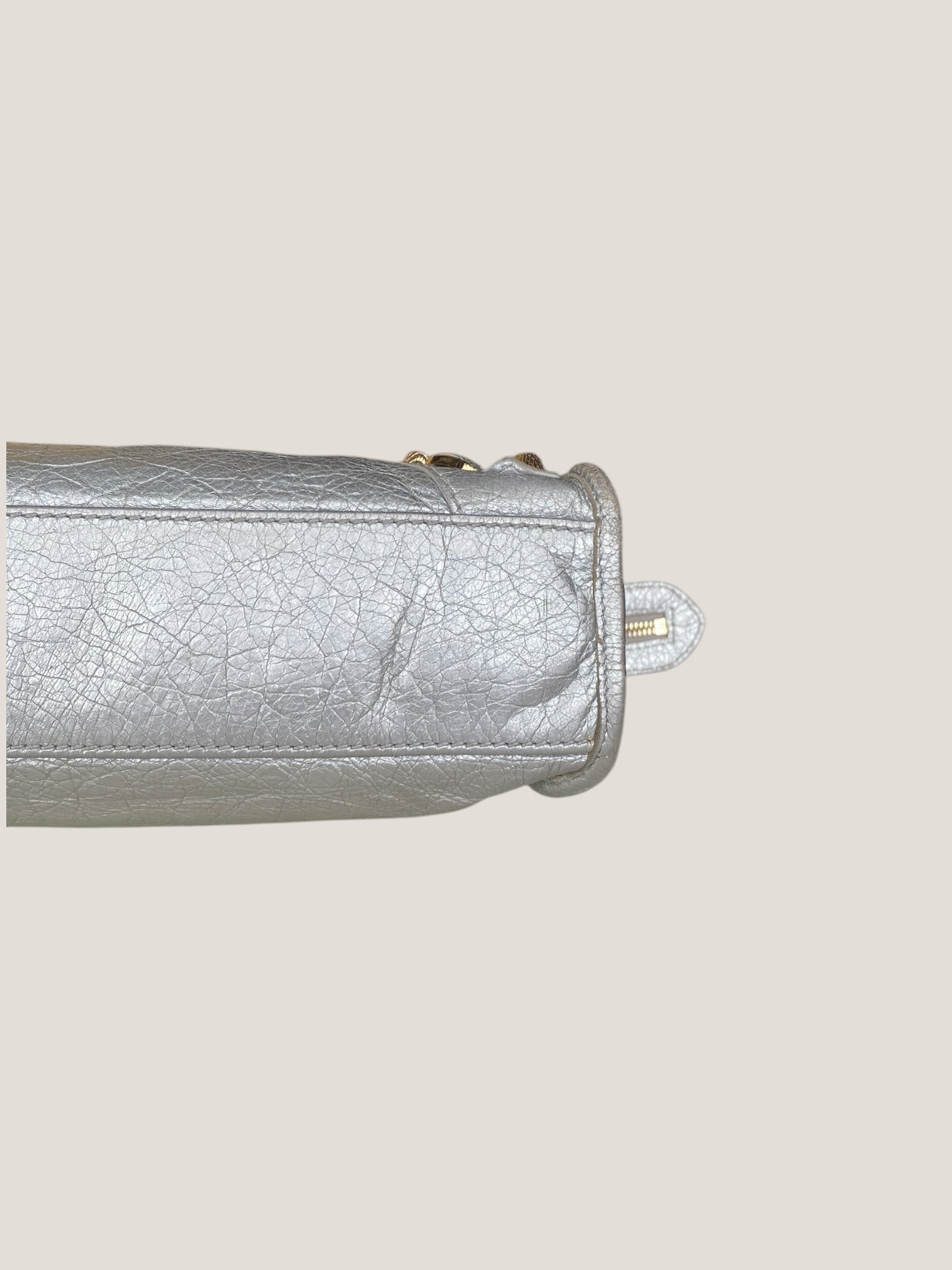 Balenciaga Classic City Mini argento metallizzato