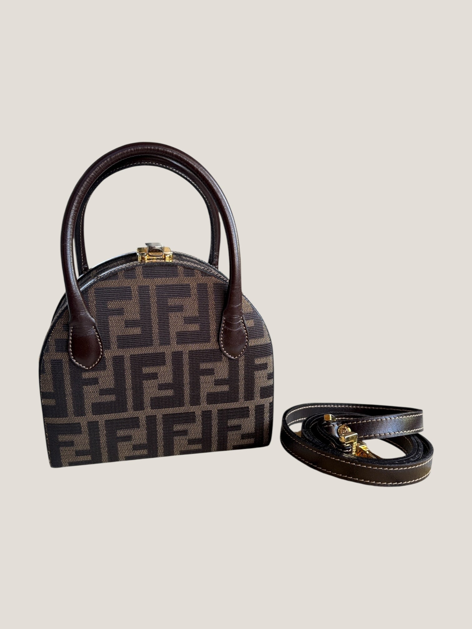 Fendi Mini Cupola Monogram Zucca