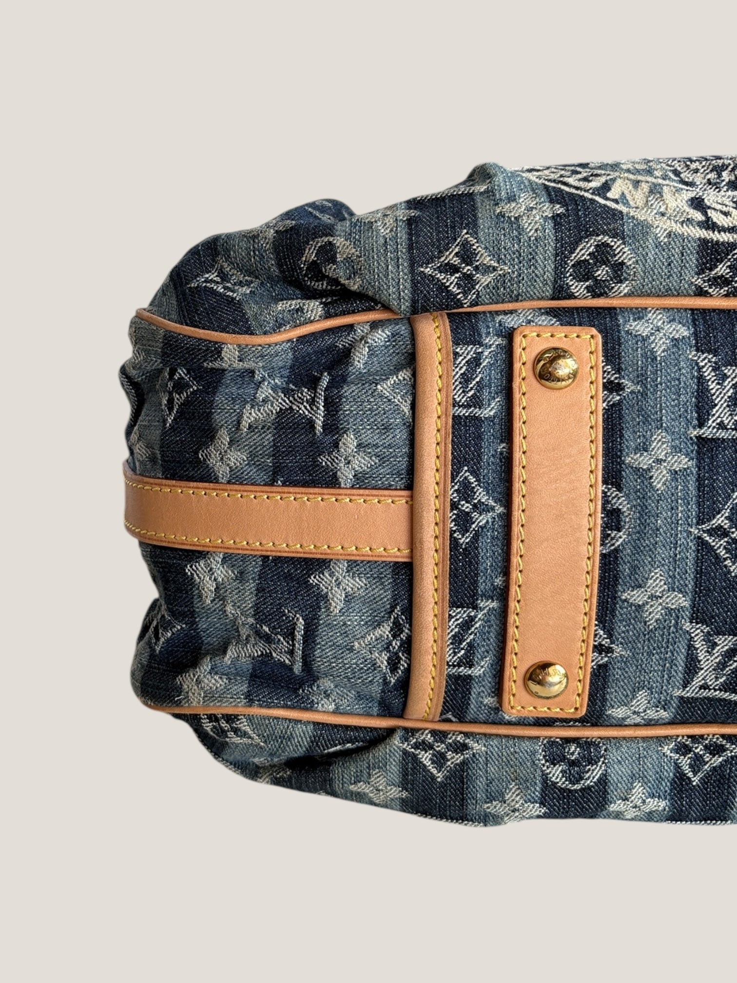 Louis Vuitton Denim Porte Épaule Raye MM