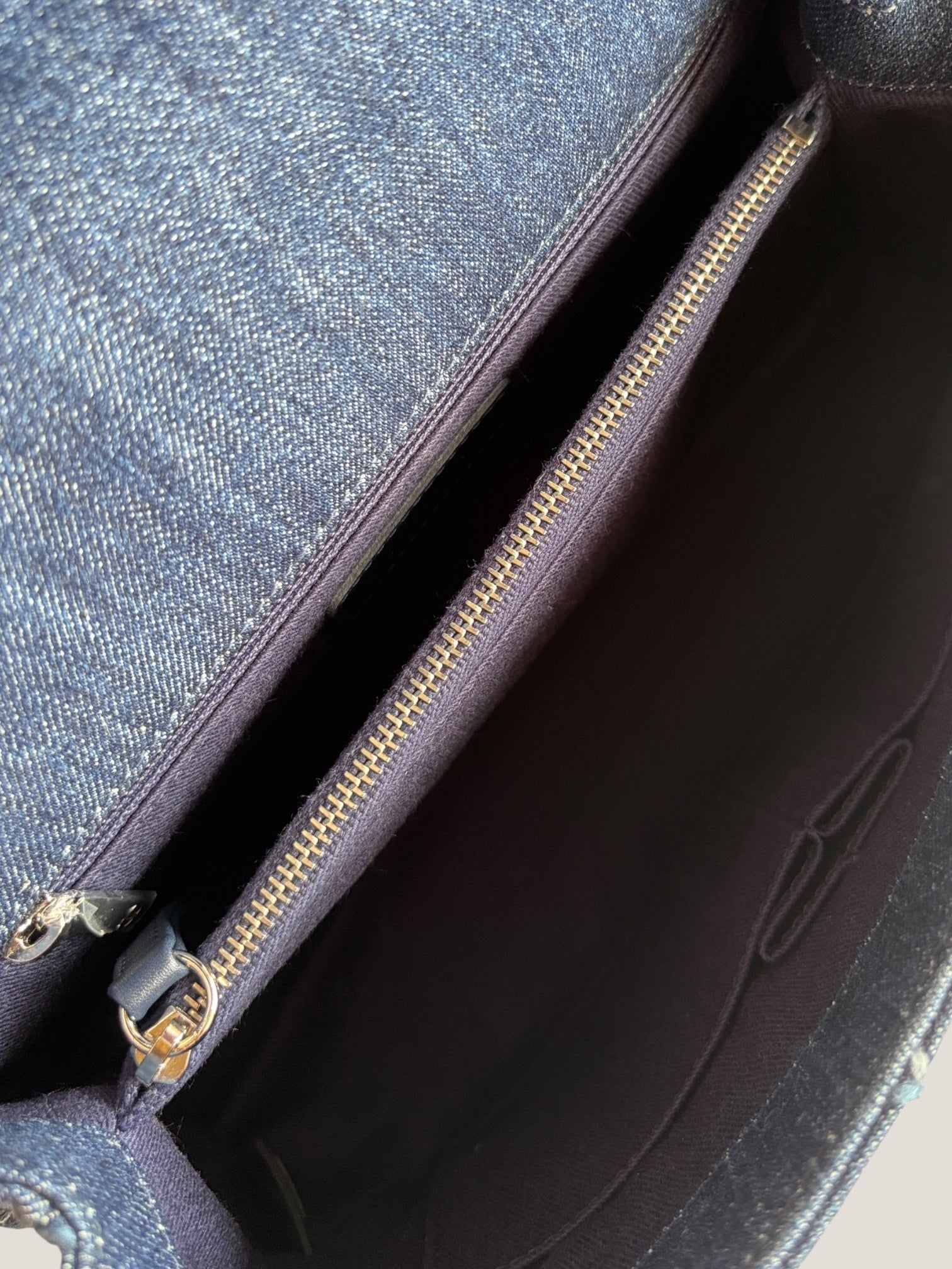 Chanel Coco Top Handle in denim trapuntato