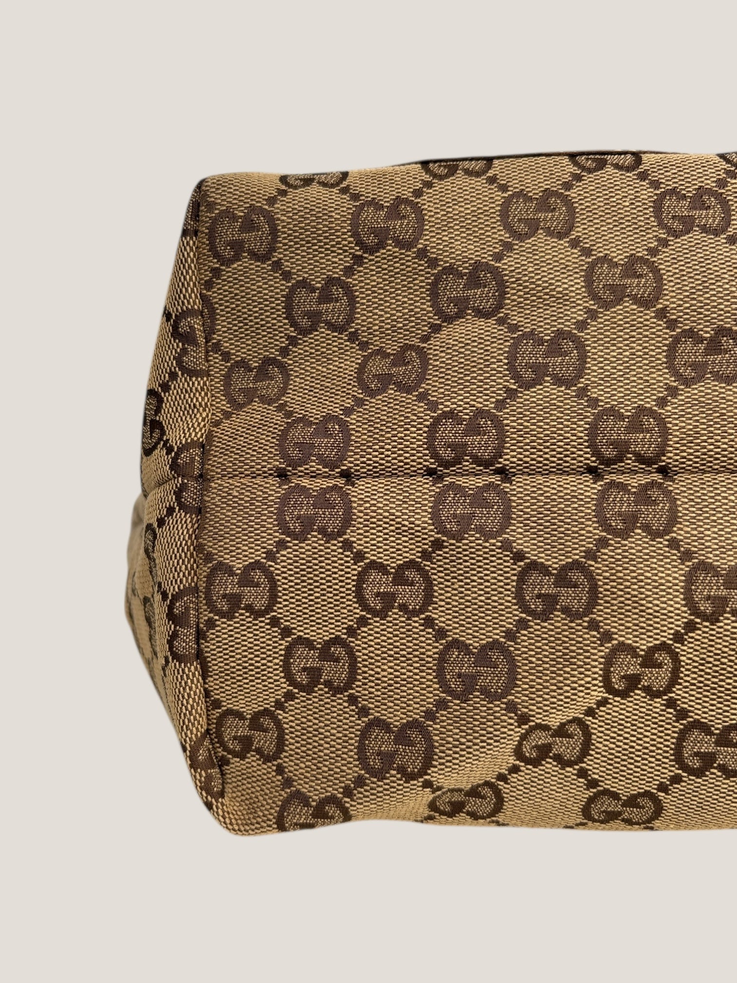 GUCCI GG CANVAS TOTE “DOG PATCH”