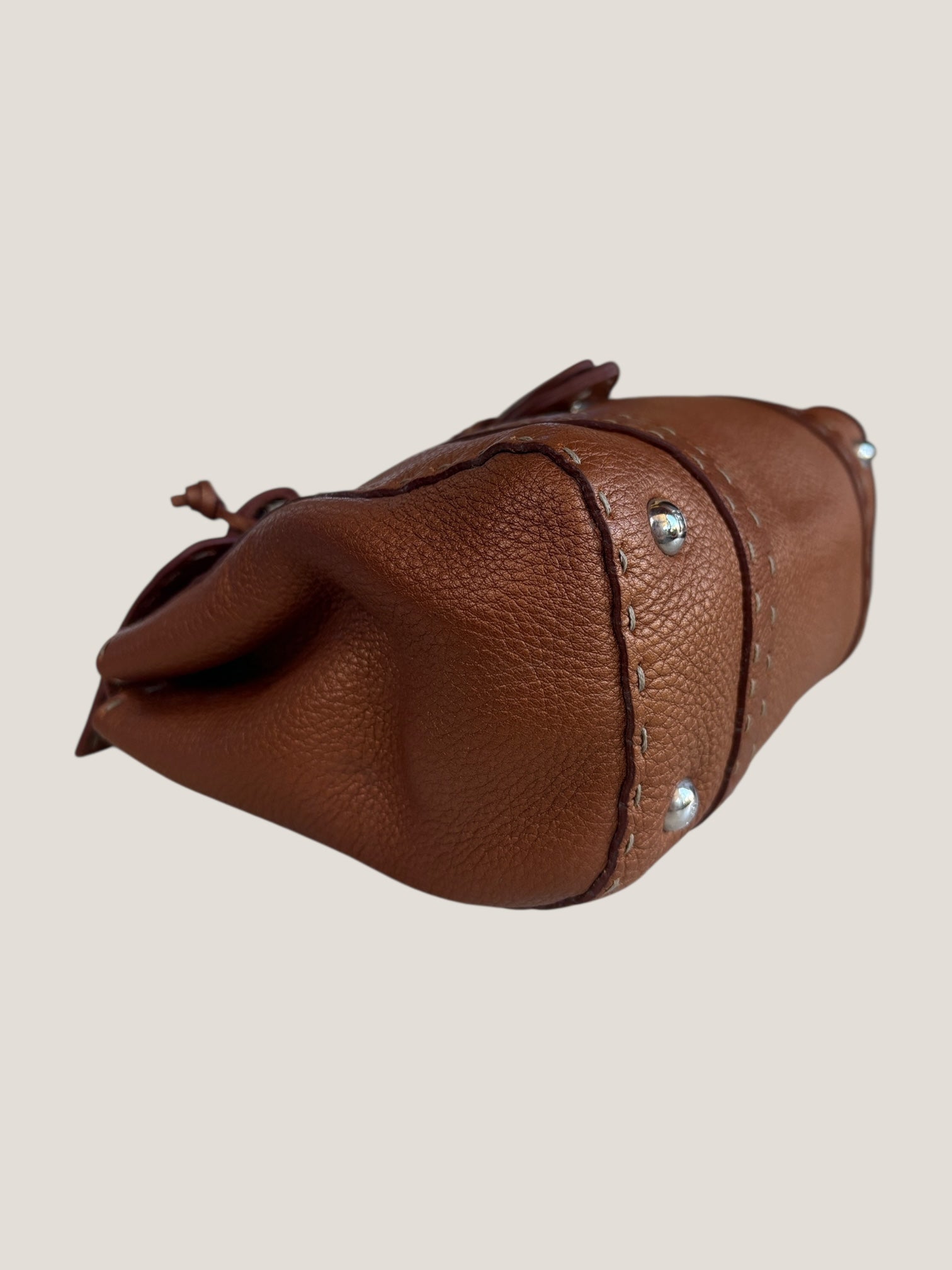 Fendi Selleria Mini color cuoio metallizzato