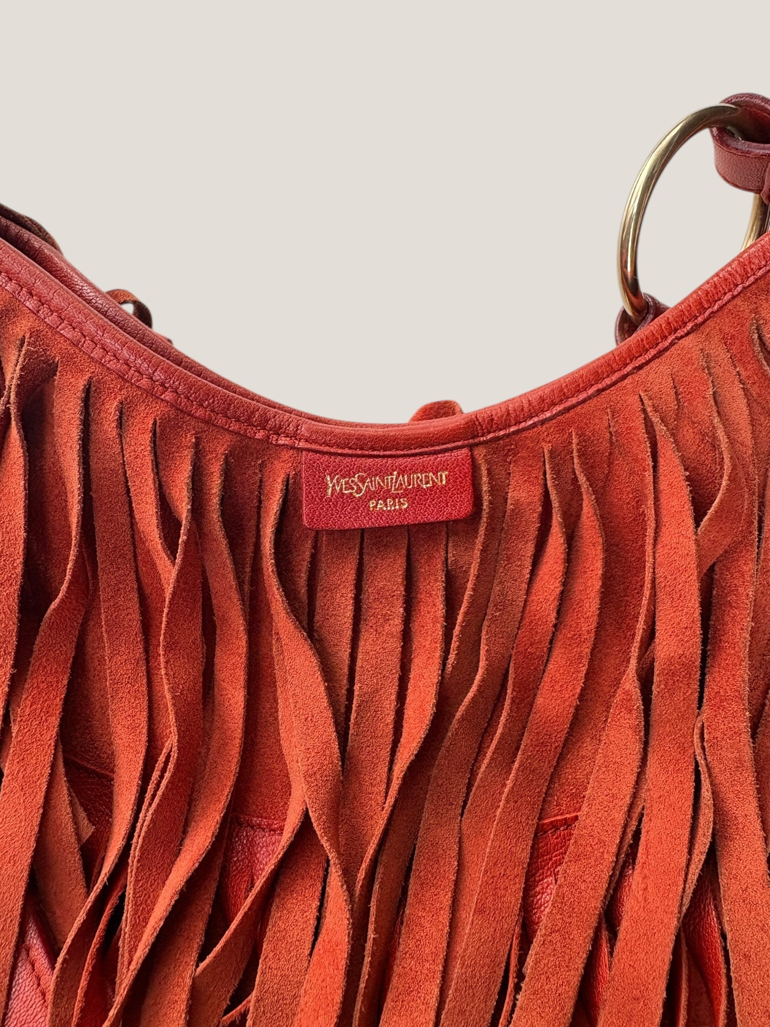 Yves Saint Laurent suede boheme fringe
