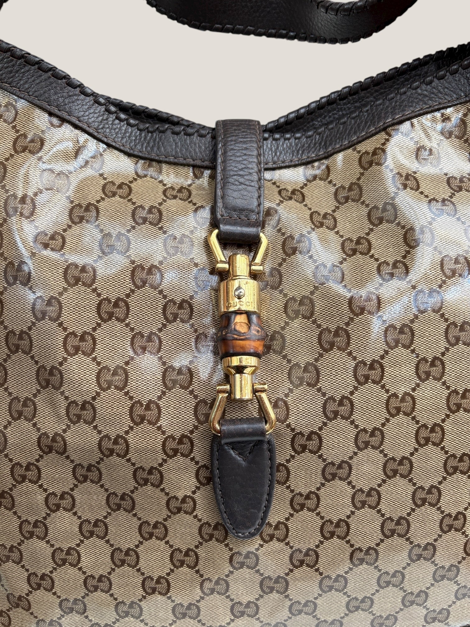 Gucci Jackie GG Crystal Hobo