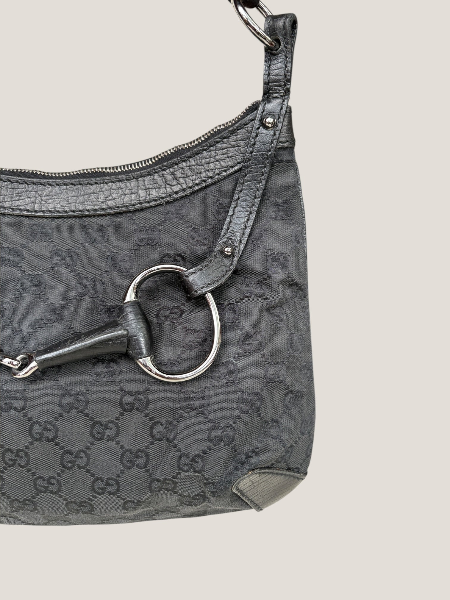 Gucci Horsebit Black Canvas