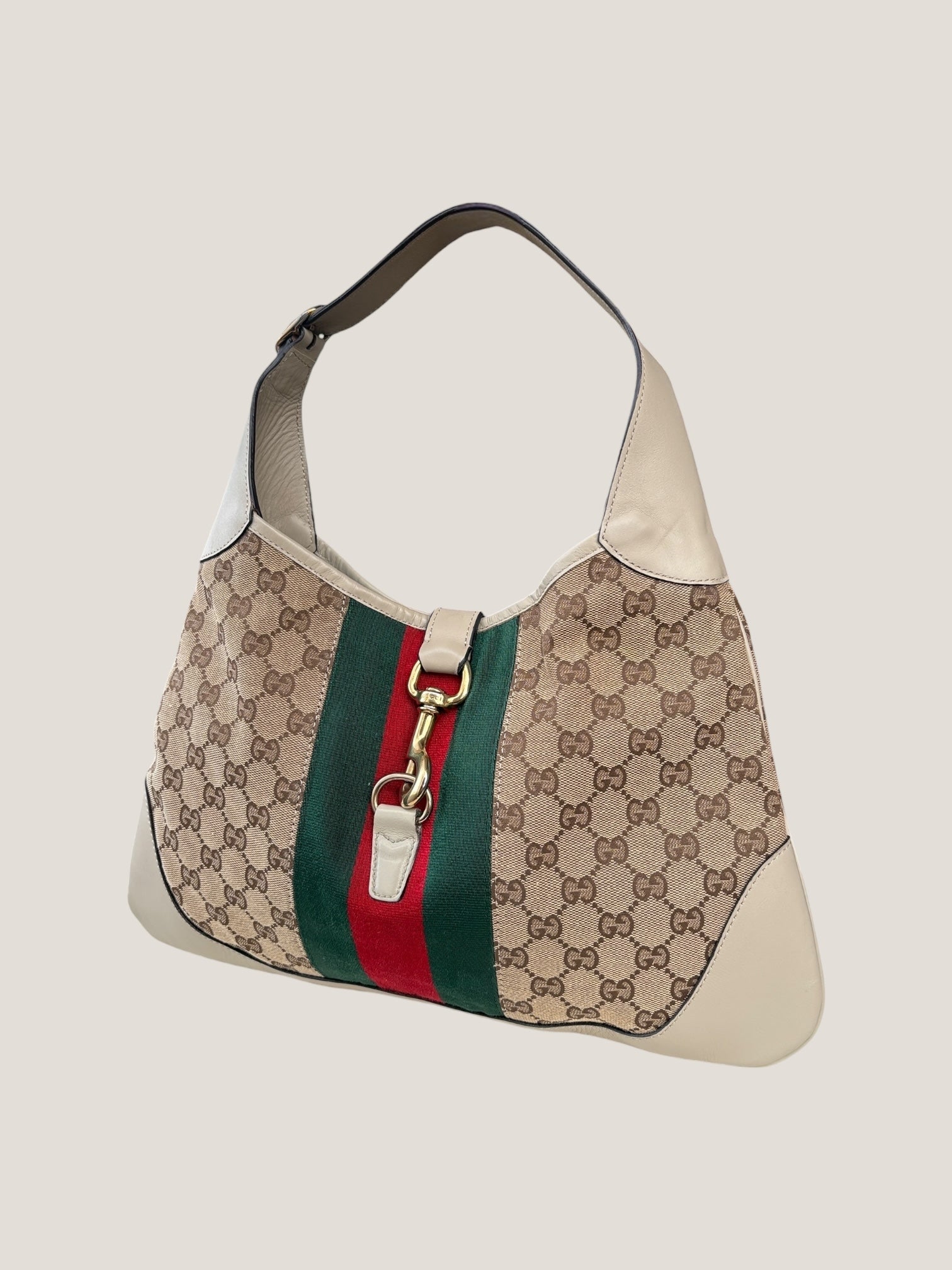 Gucci Jackie GG canvas con banda web