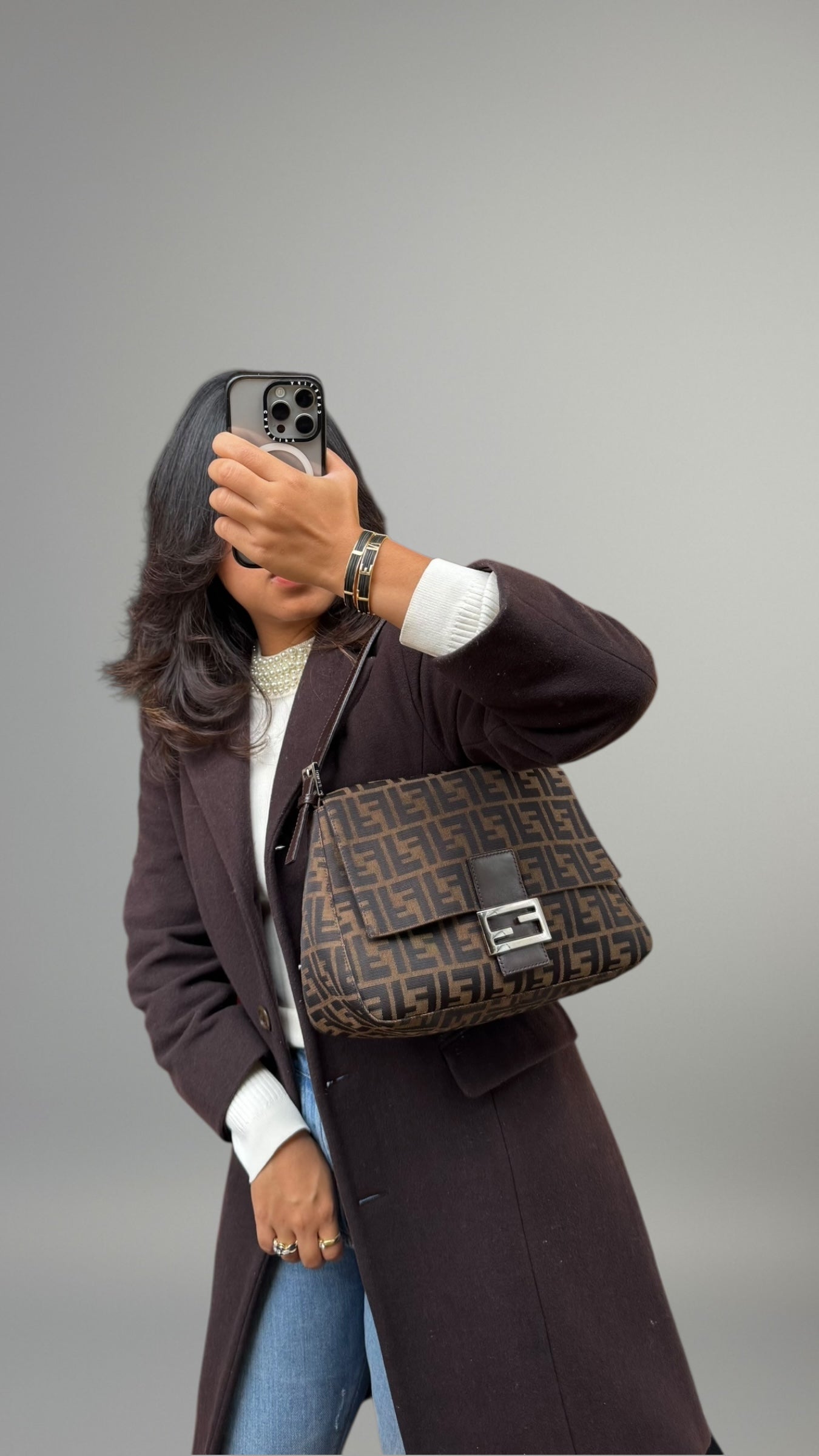 FENDI MAMMA BAGUETTE ZUCCA