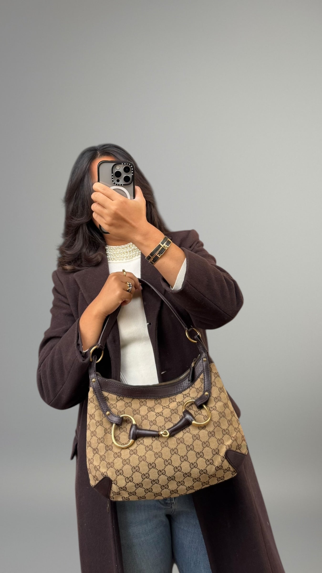 Gucci Horsebit Hobo GG